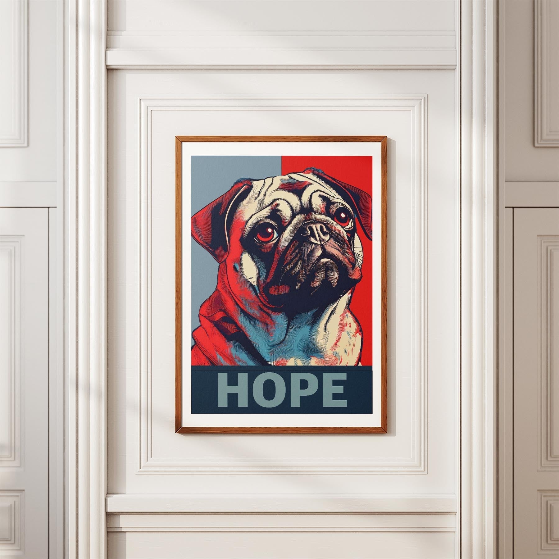 Pug HOPE Series Inspired by the Obama Poster image 3