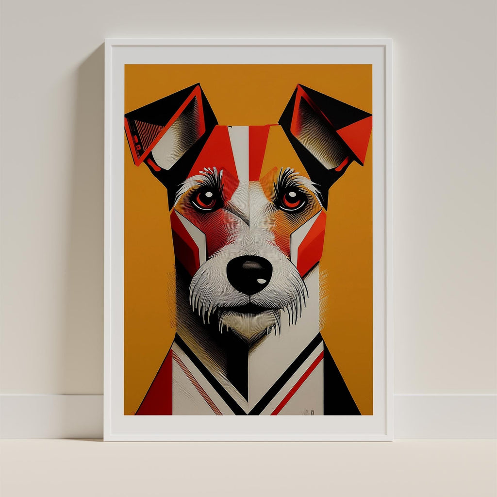 Fox Terrier Geometric Orange Series image 9