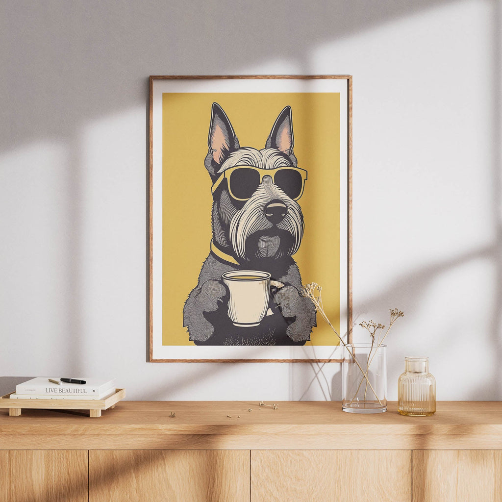 Scottish Terrier Chillin Coffee Dog image 8