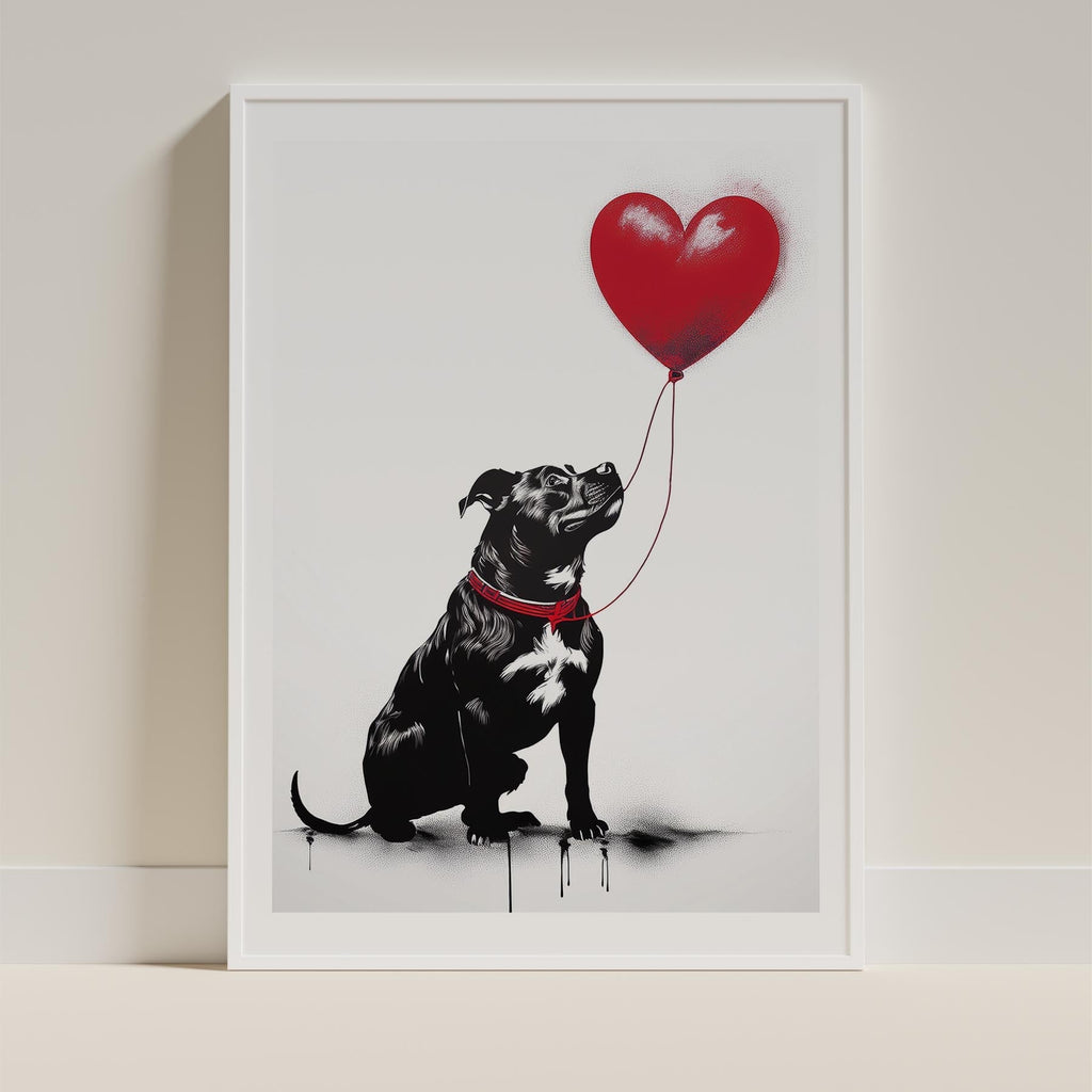 Staffordshire Bull Terrier DOGSY Series inspired by the Art of Banksy image 8