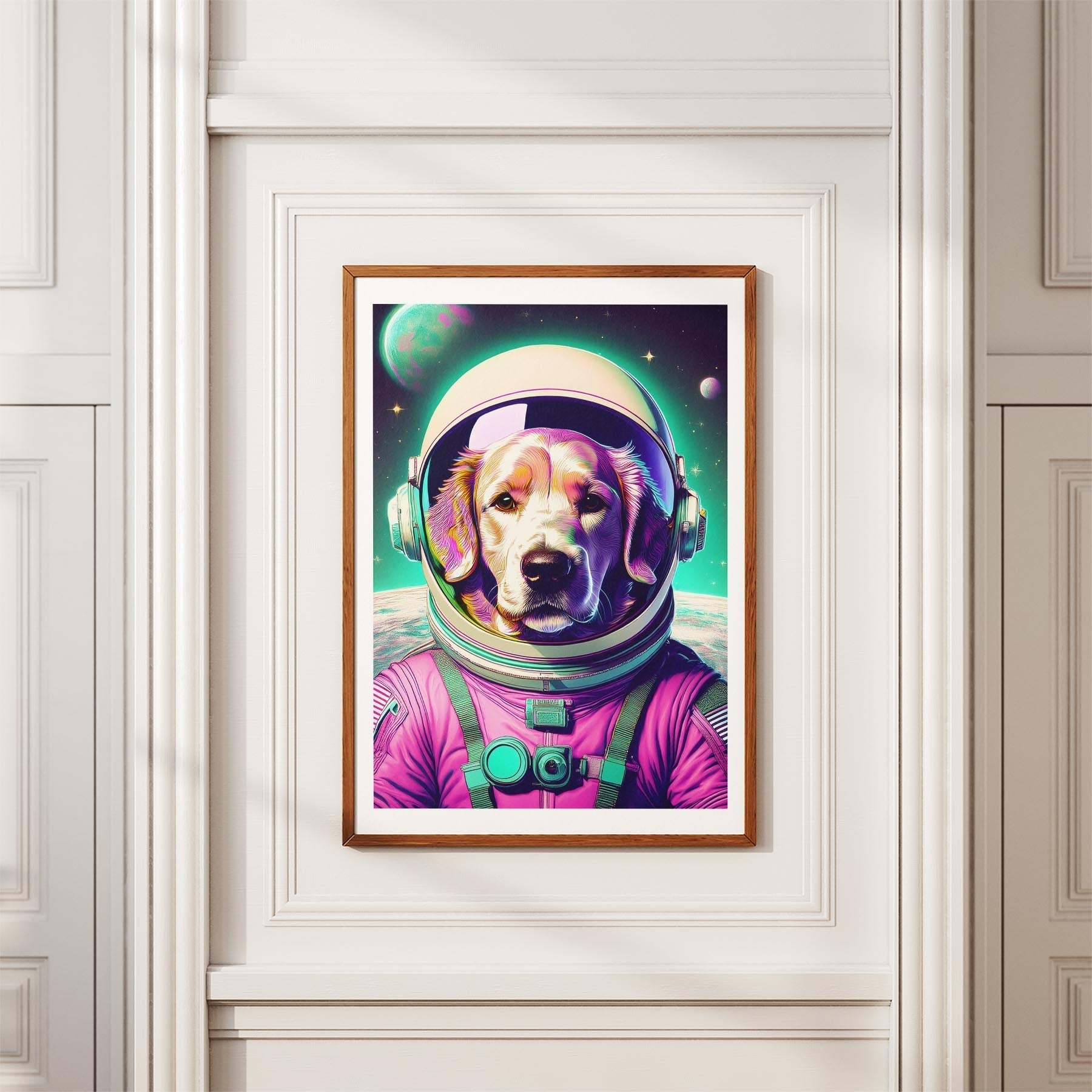 Curly Coated Retriever Space Dogs Series image 3