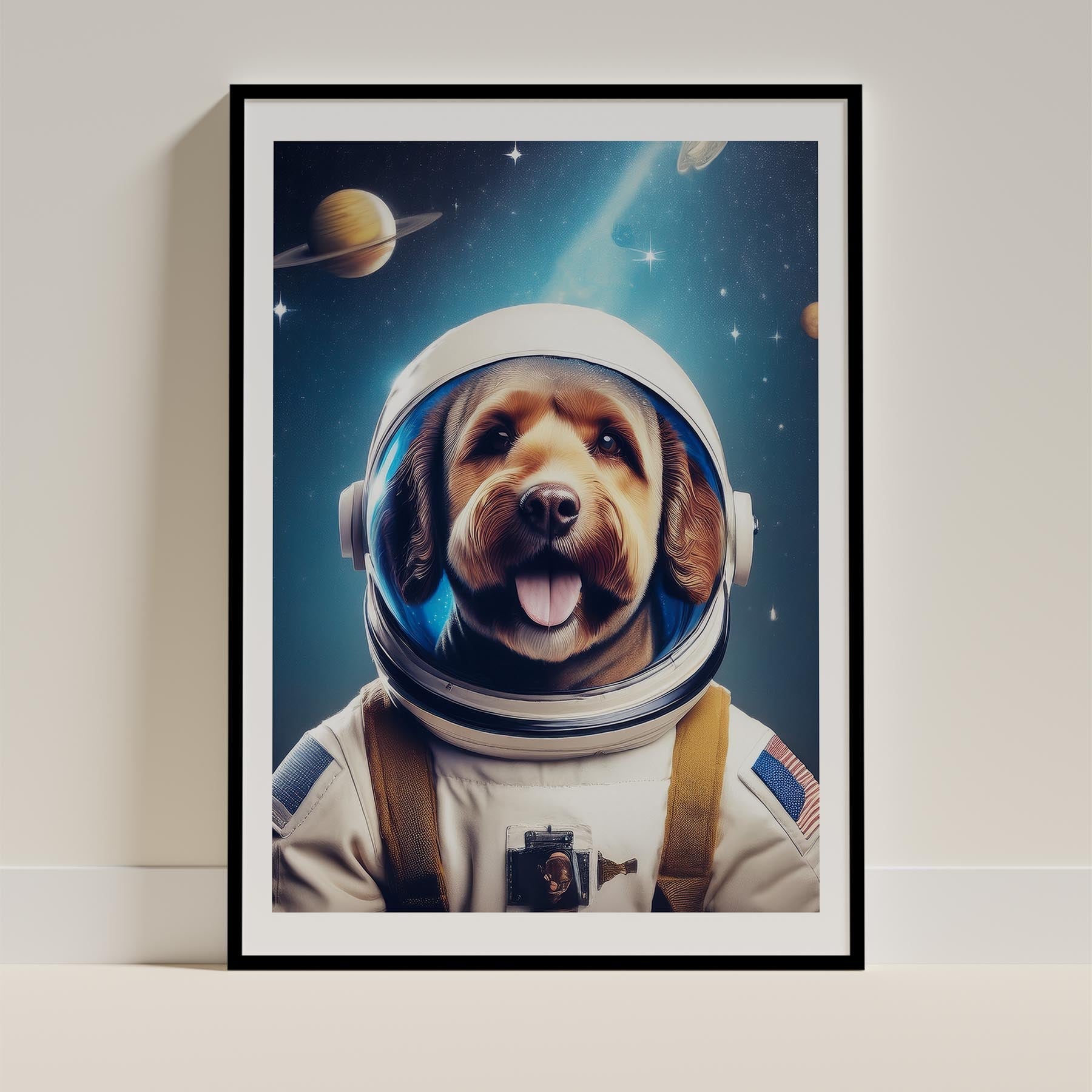 Spanish Water Dog Astronaut Dog Series image 0