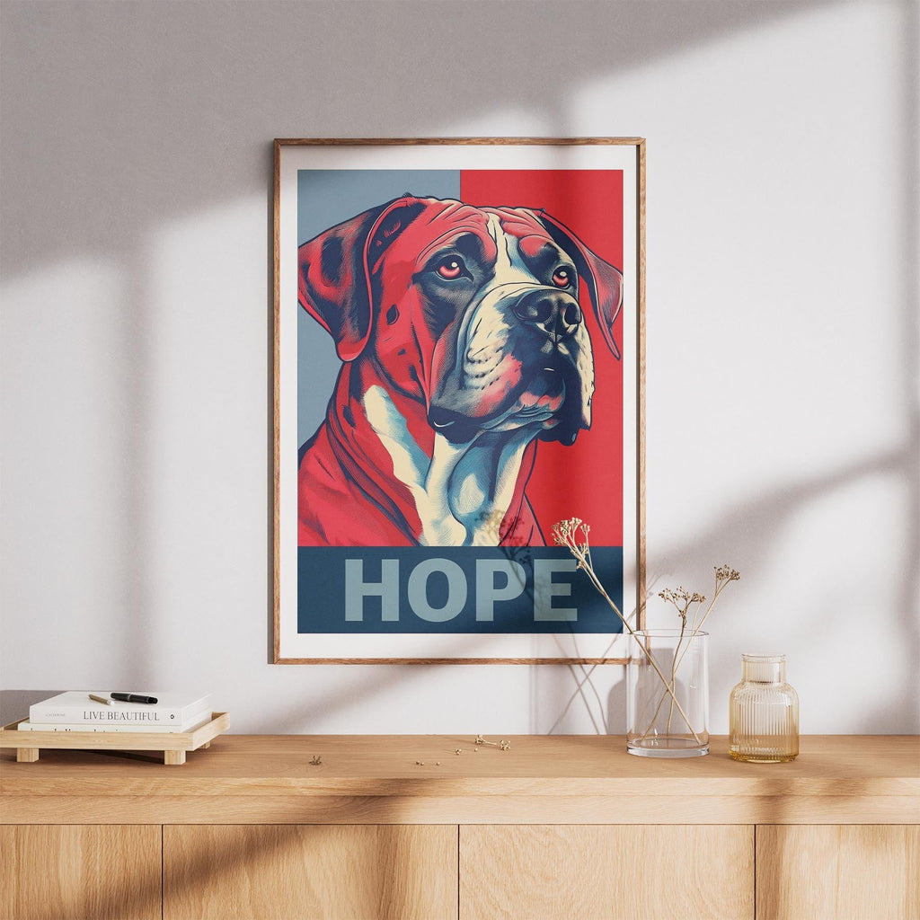 Dogue de Bordeaux HOPE Series Inspired by the Obama Poster image 8