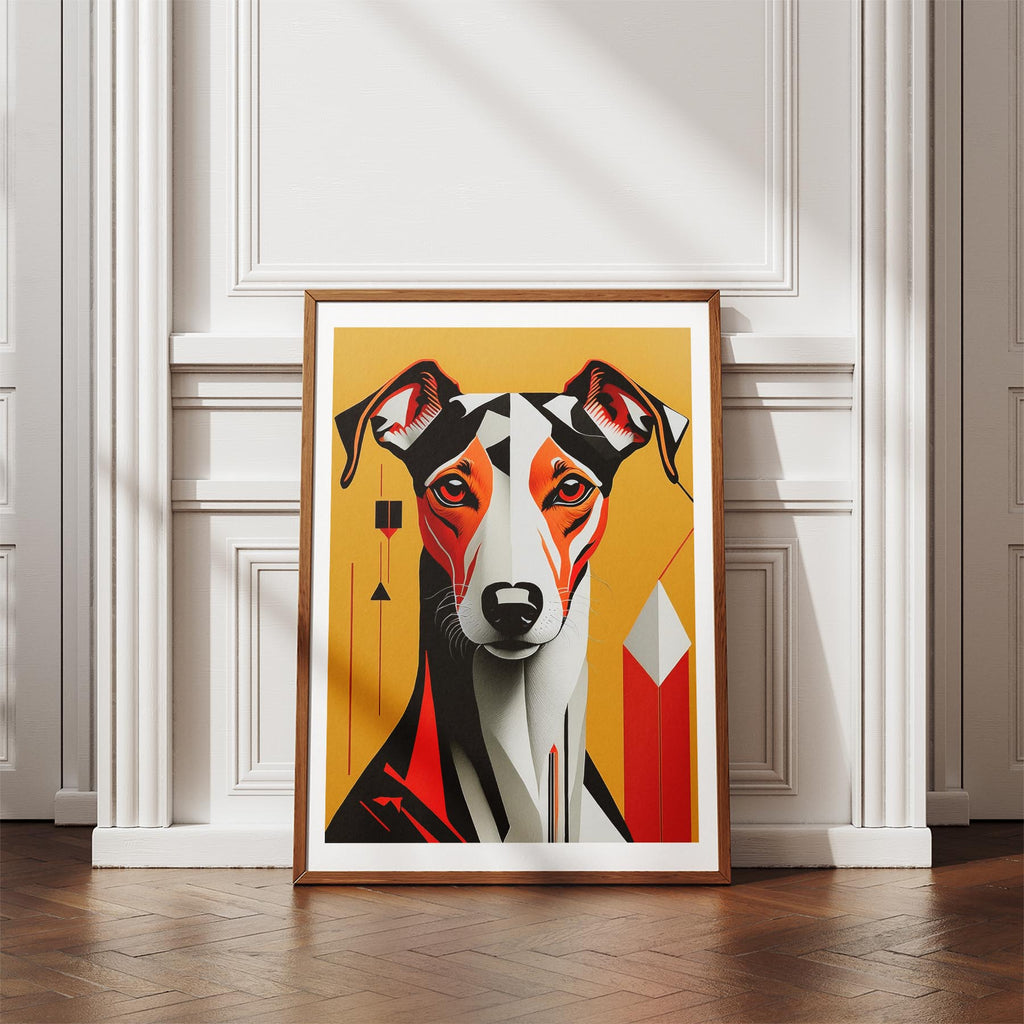 Greyhound Geometric Orange Series image 4