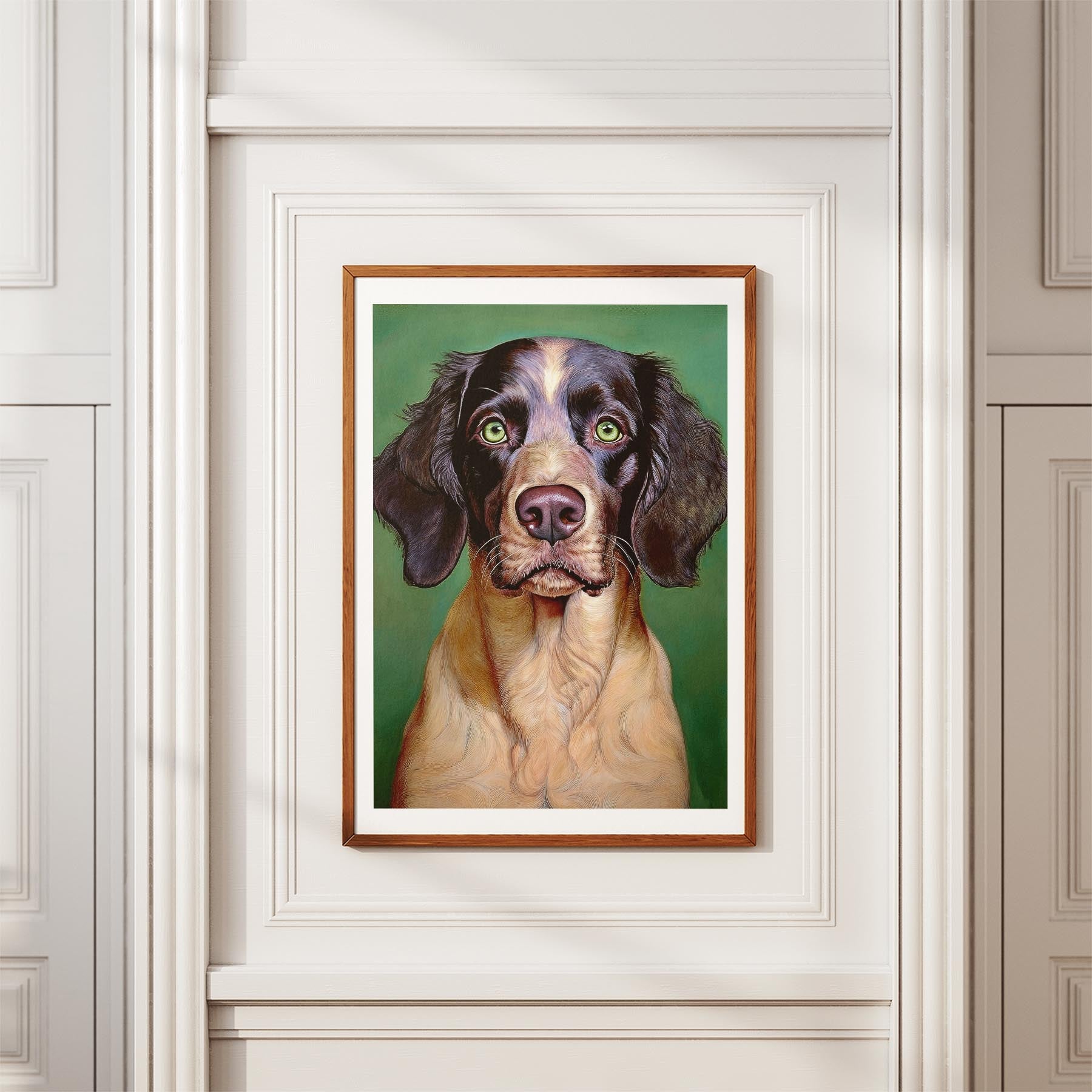 English Setter Green Painted Series image 3