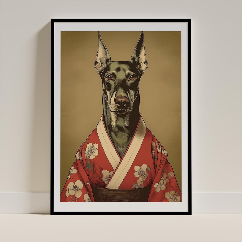 Doberman Japanse Kimono Dog Series image 0