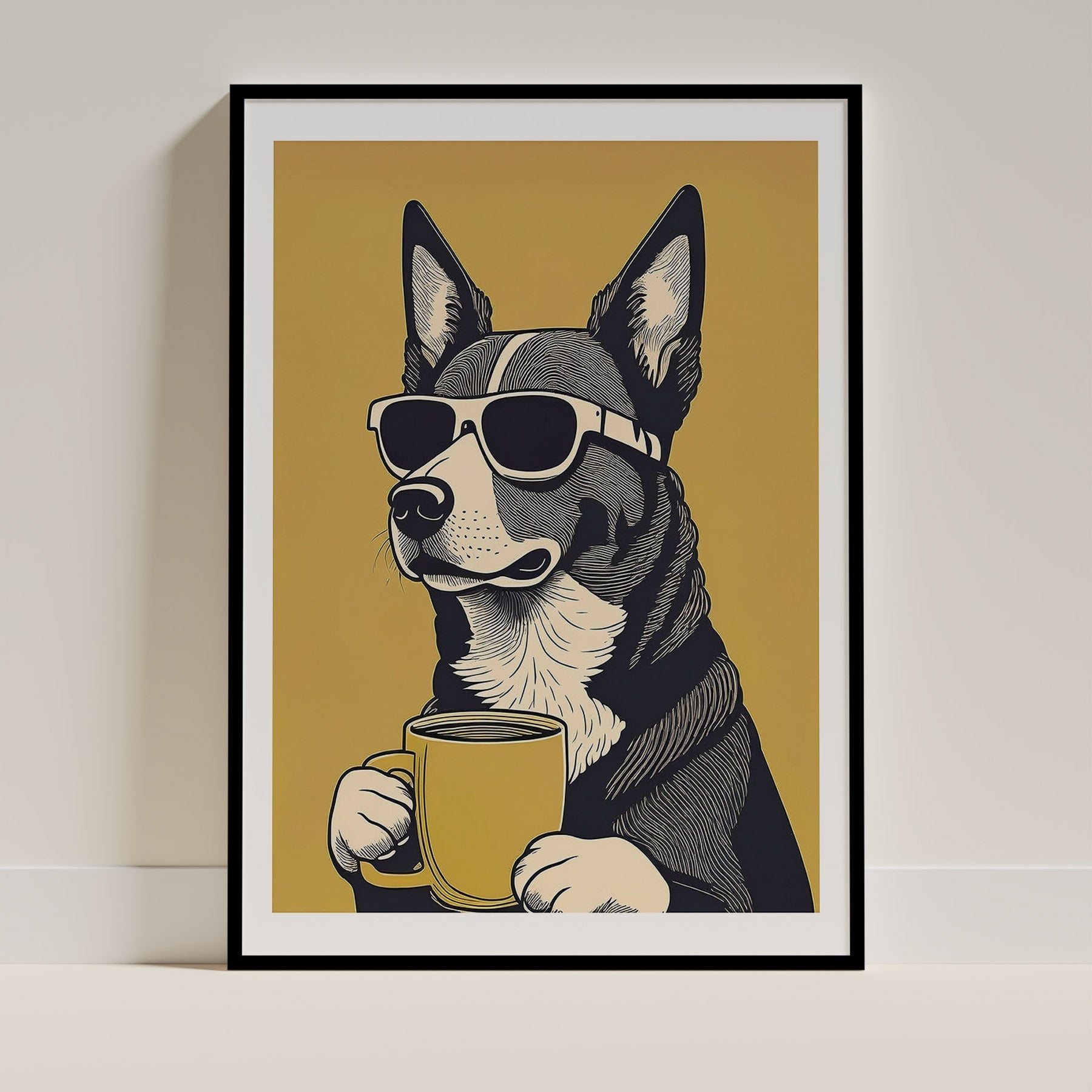 Kelpie X Border Collie Chillin Coffee Dog image 0