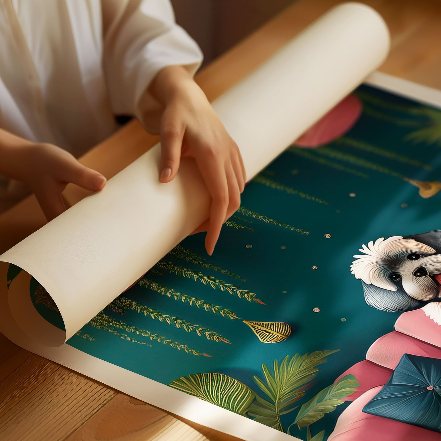 Bichon Frise Just Lounging Around image 3