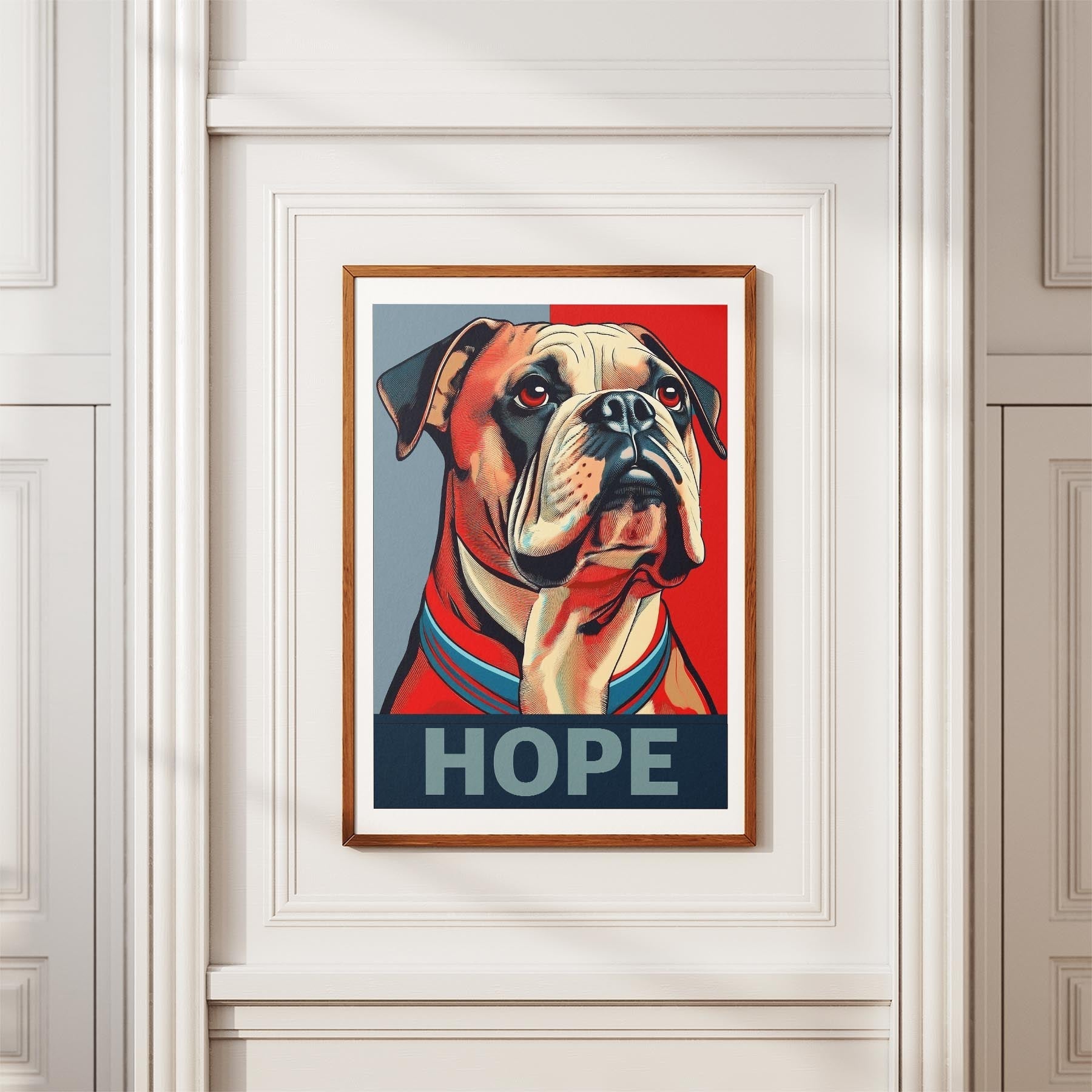 Bulldog HOPE Series Inspired by the Obama Poster image 3