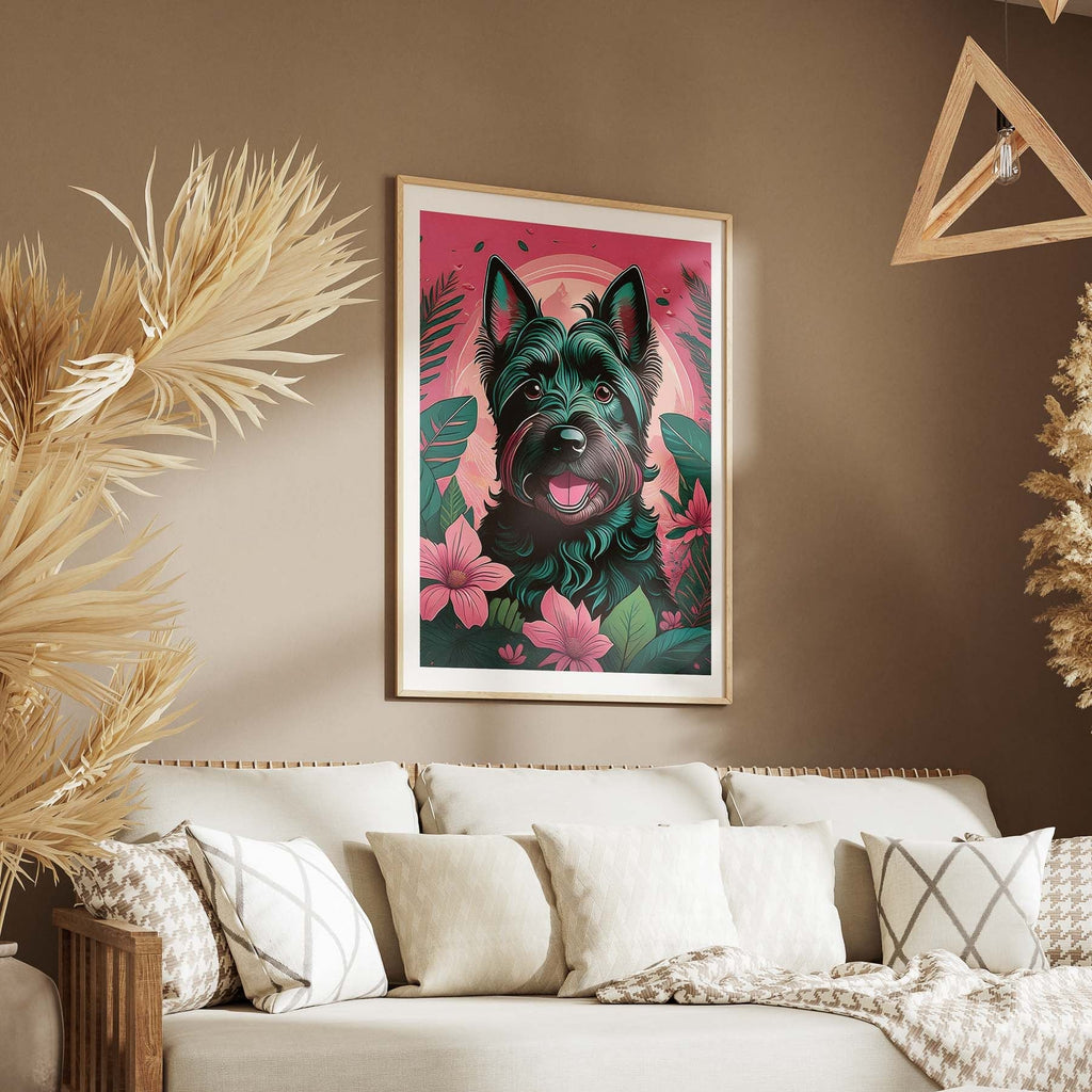 Scottish Terrier Flowery Dog image 5