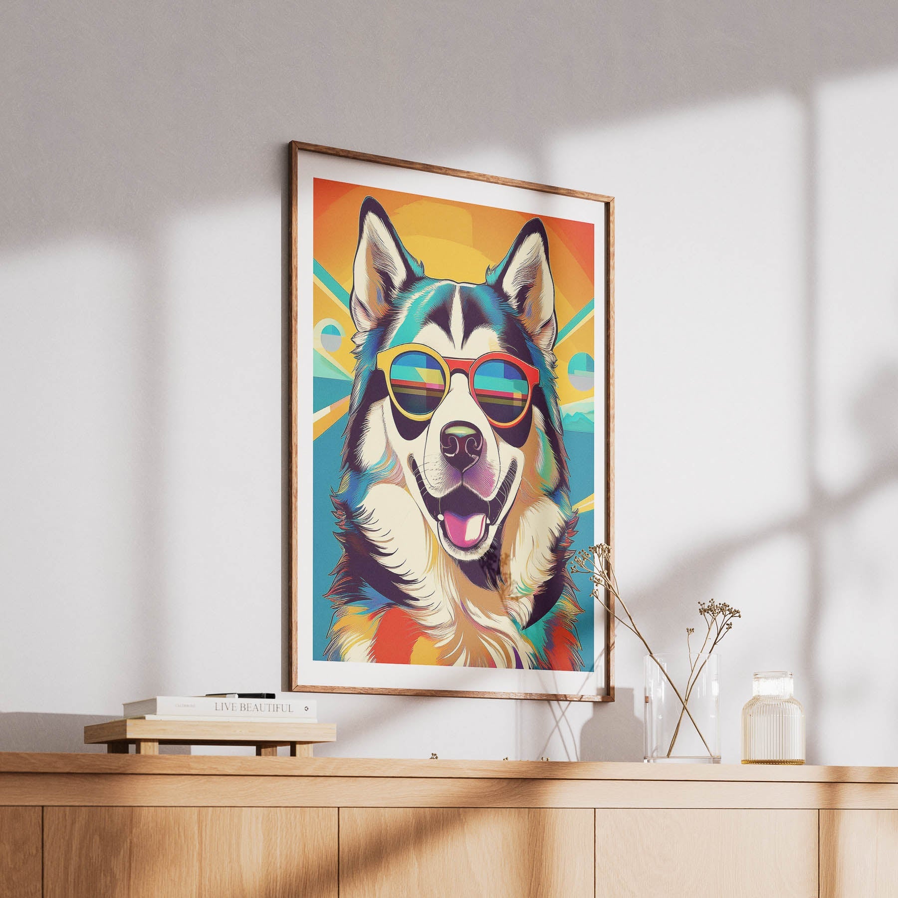 Alaskan Malamute In Colourful Sunnies 1 image 6