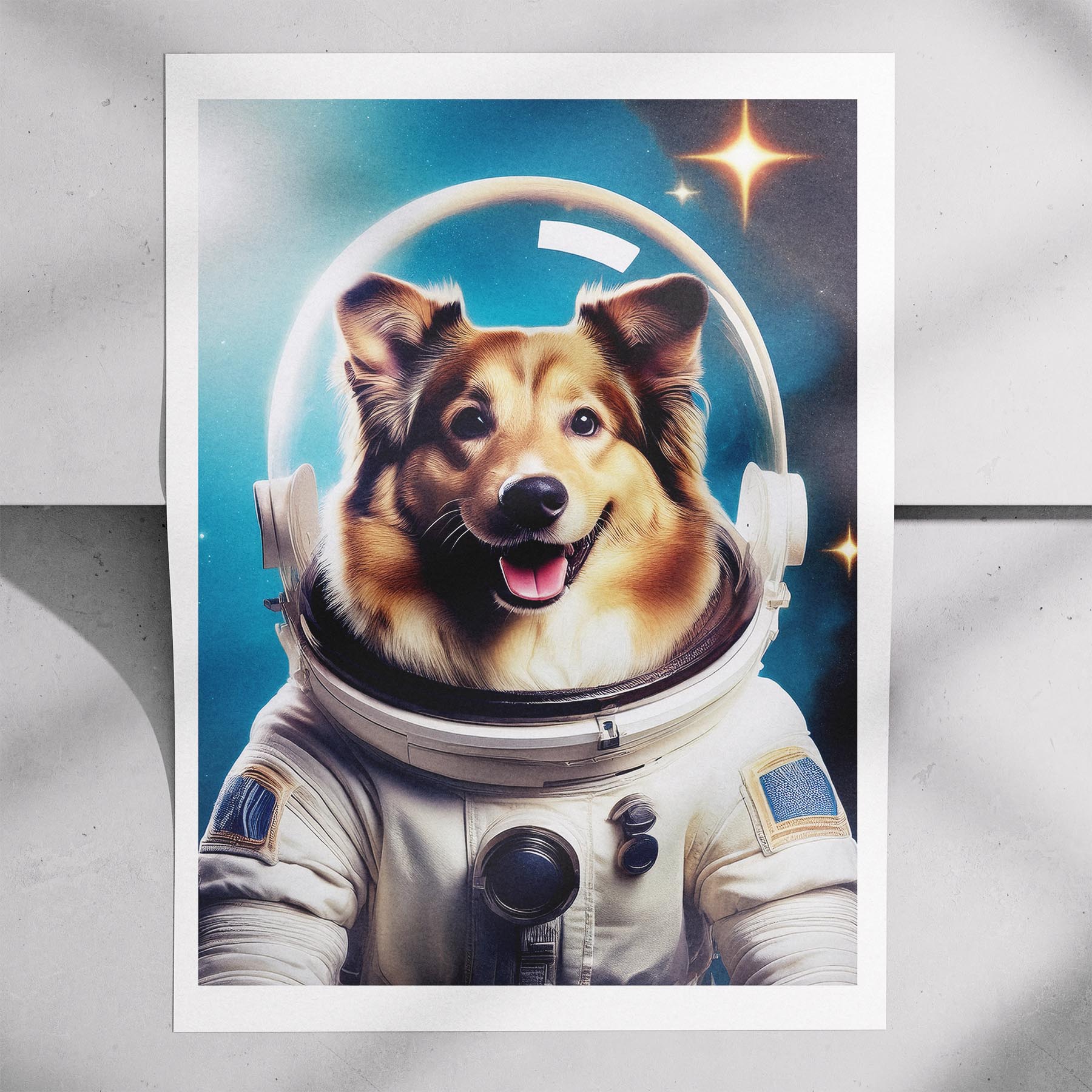 Shetland Sheepdog Astronaut Dog Series image 7