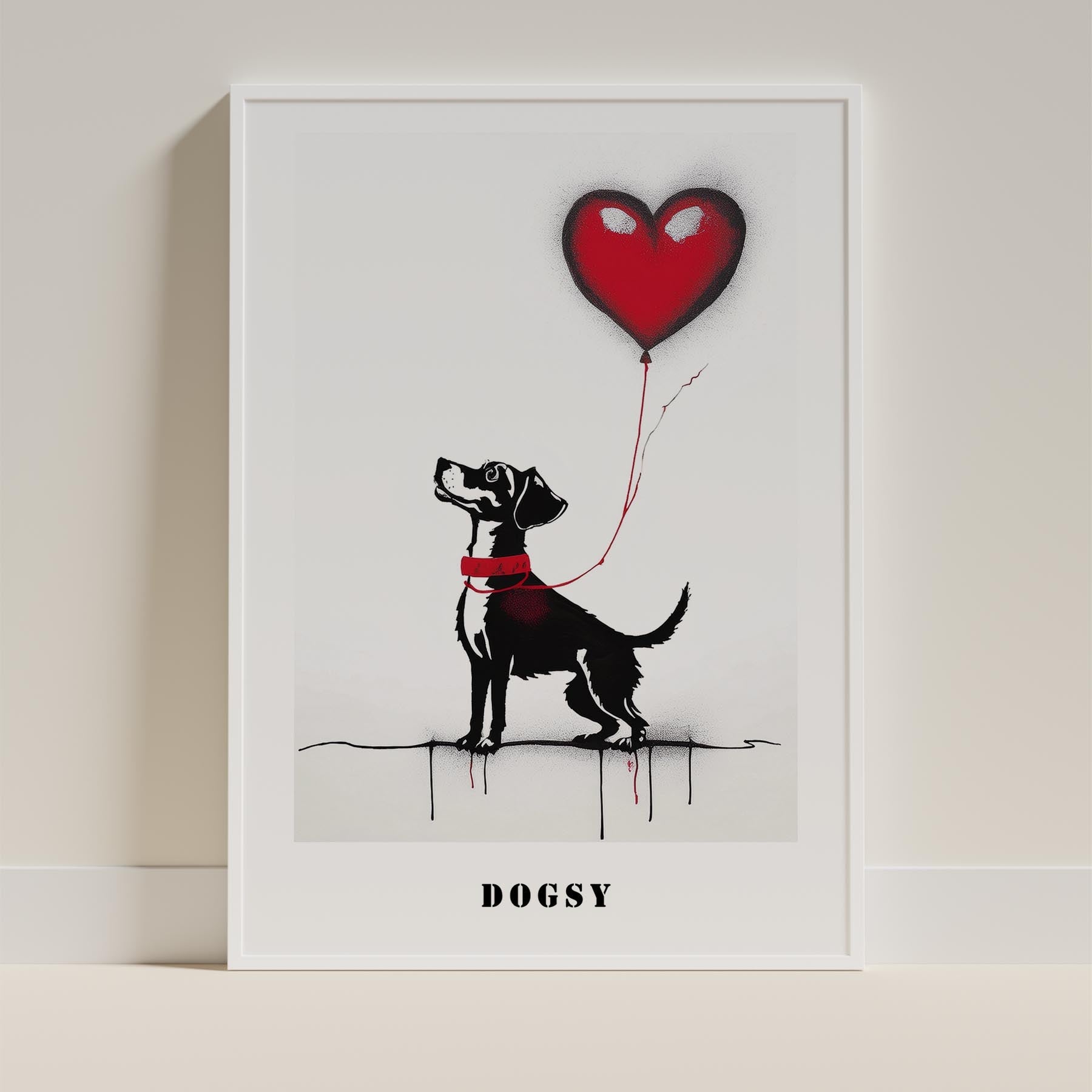 Jack Russell DOGSY Series inspired by the Art of Banksy with text Dogsy image 9