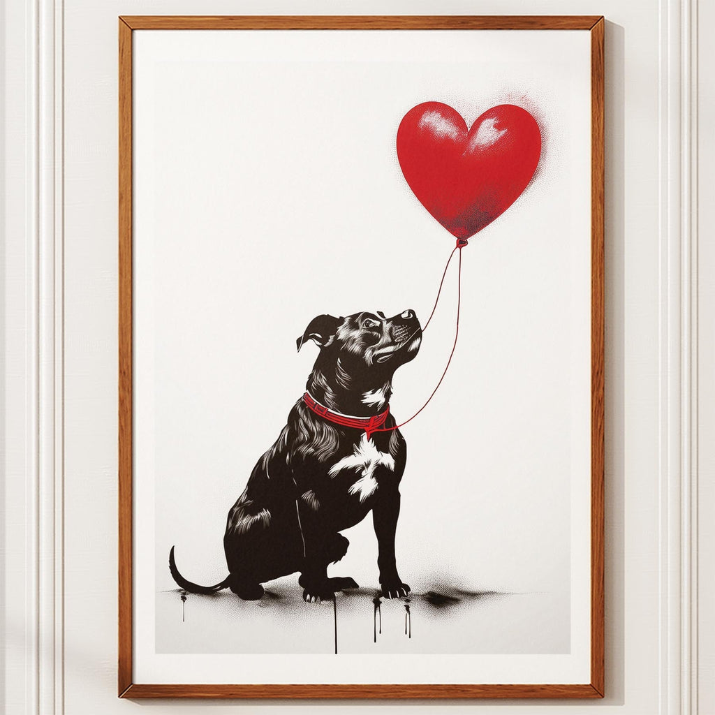 Staffordshire Bull Terrier DOGSY Series inspired by the Art of Banksy image 9