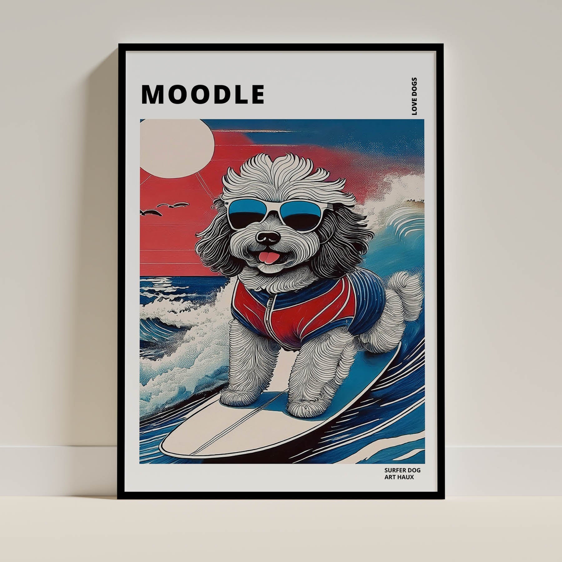 Miniature Schnauzer Hokosai Surfer Dogs 3 image 0