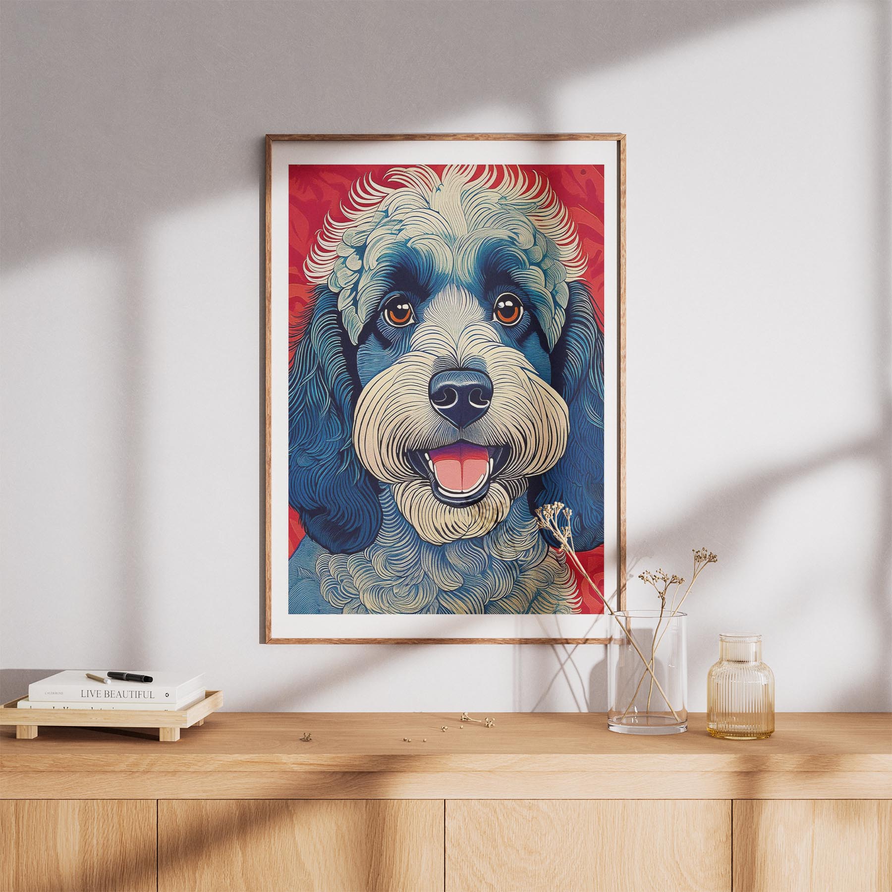 Cavoodle Hokusai Japanese Inspired Dog Series 2 image 8