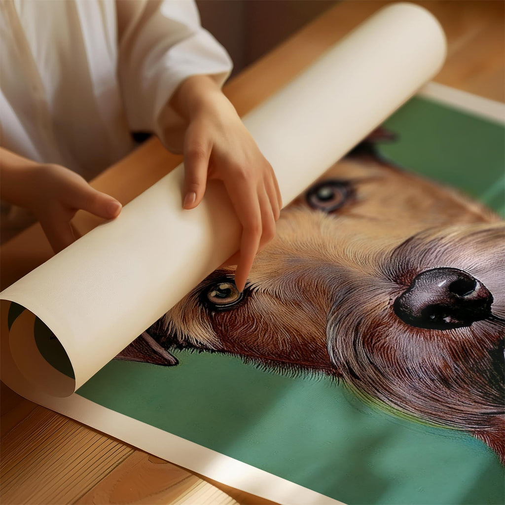 Irish Terrier Green Painted Series image 1