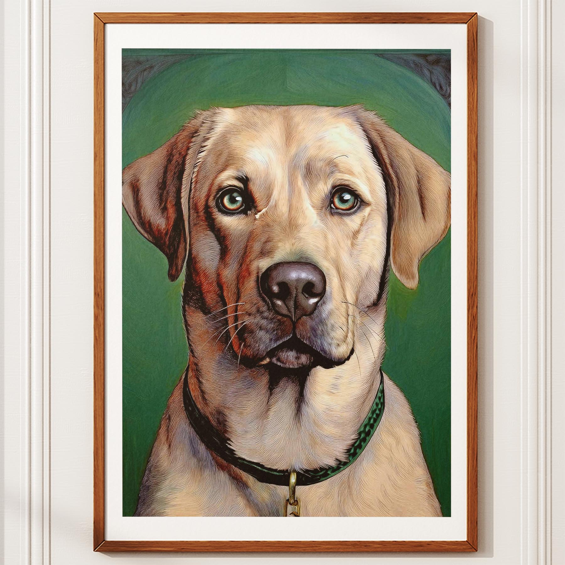 Labrador Retriever Green Painted Series image 10