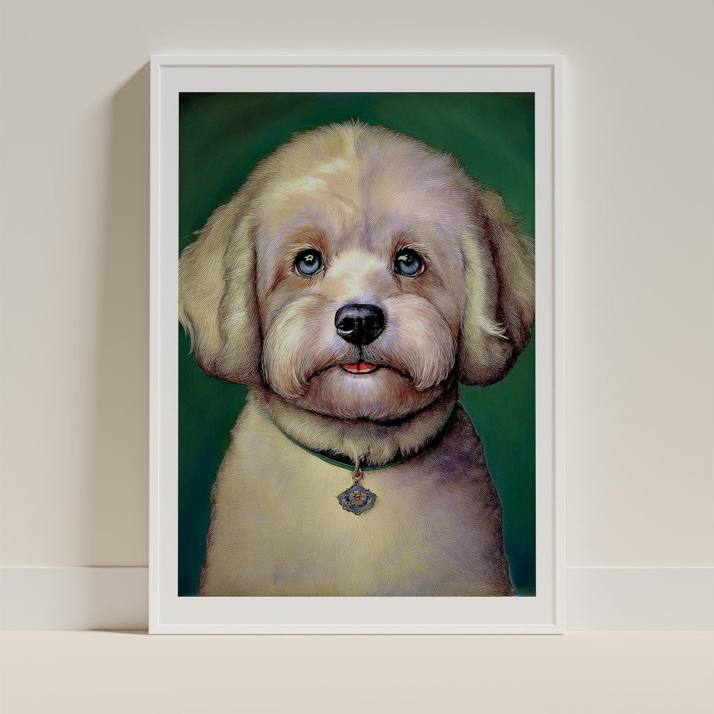 Bichon Frise Green Painted Series image 9