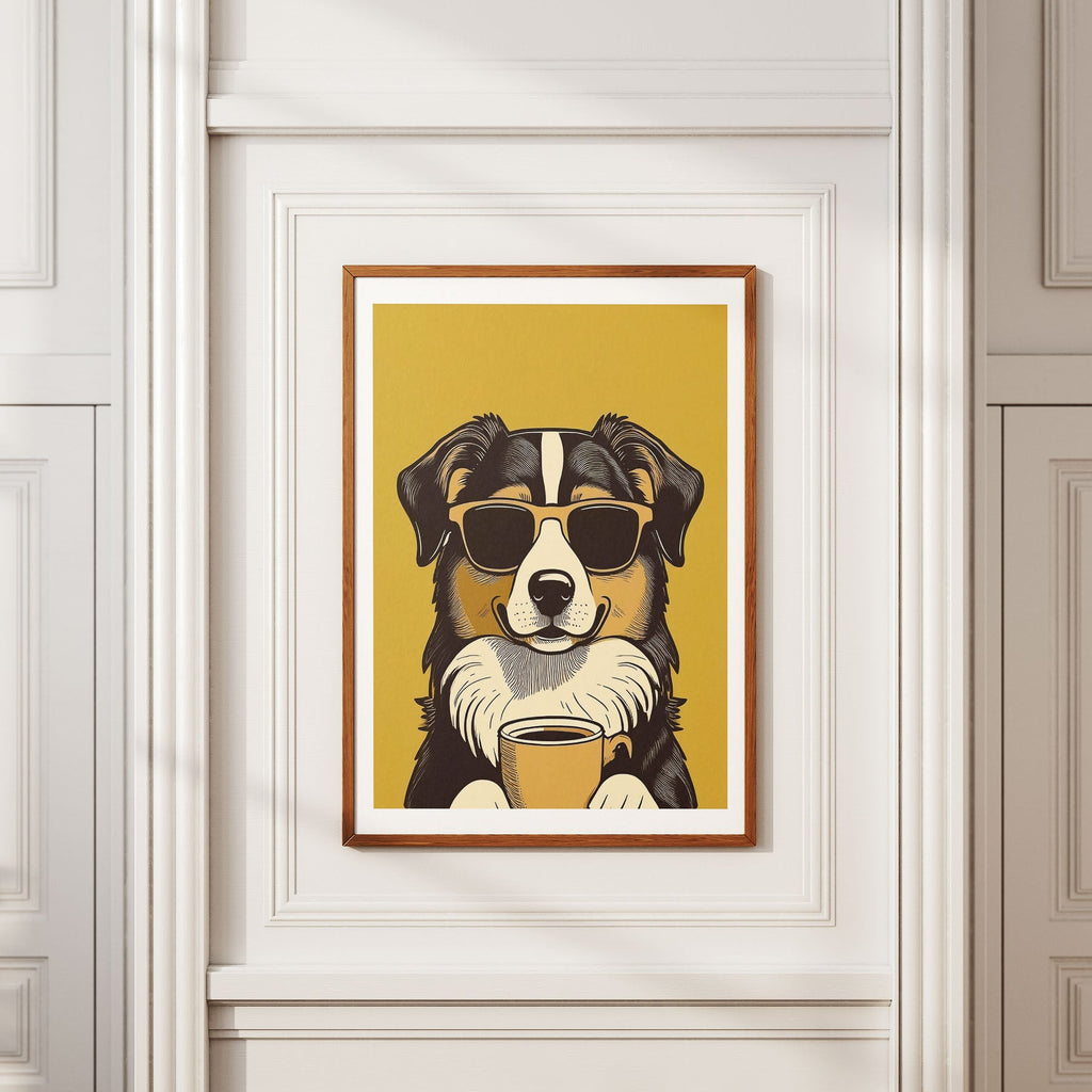 Austrlaian Shepherd Chillin Coffee Dog image 2