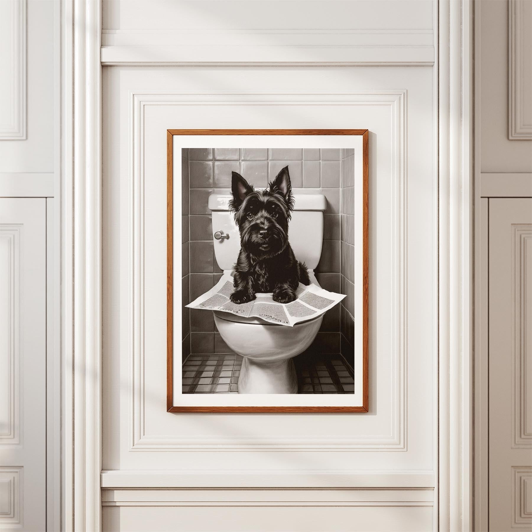 Scottish Terrier Toilet Humour Dog Series image 3