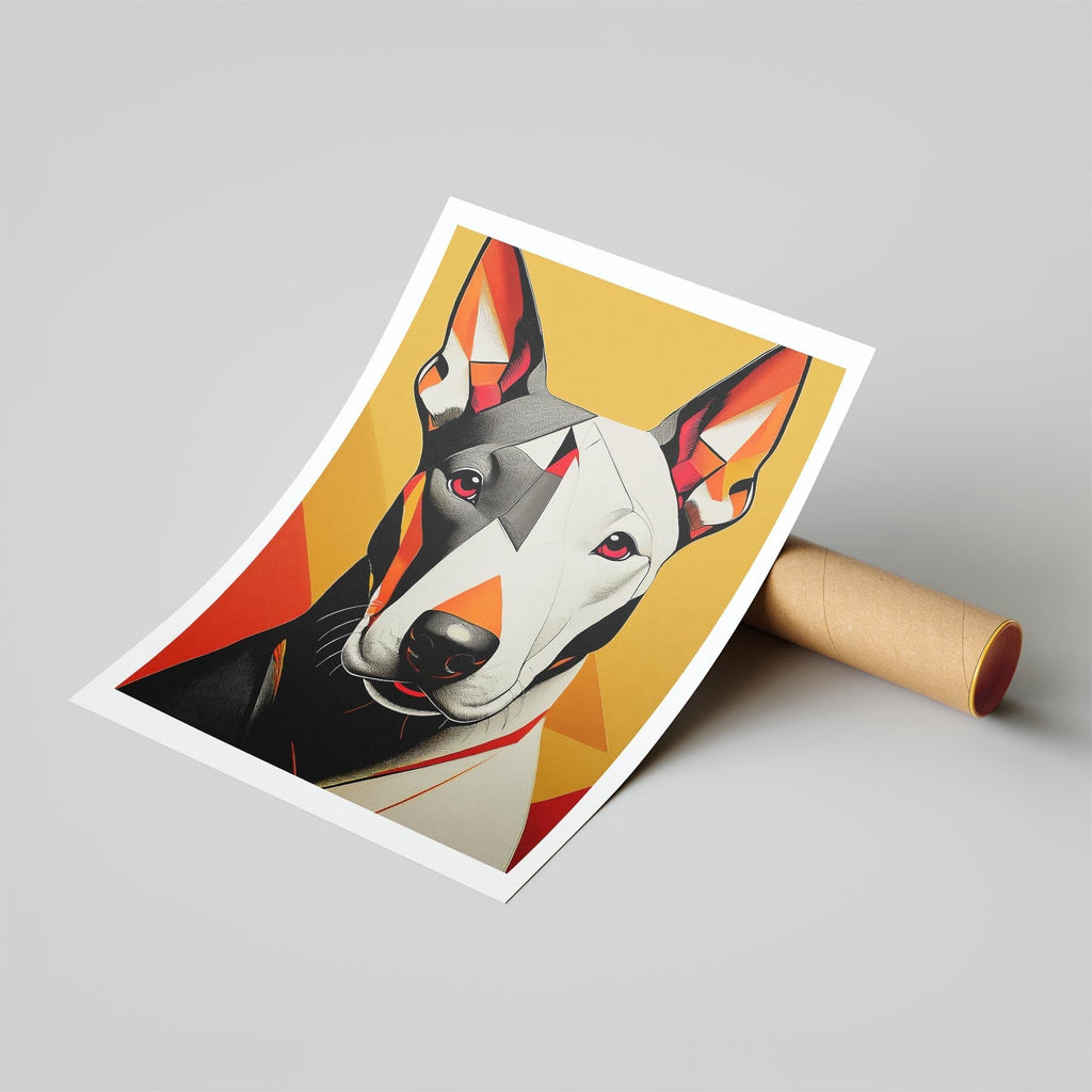 Bull Terrier Geometric Orange Series image 6