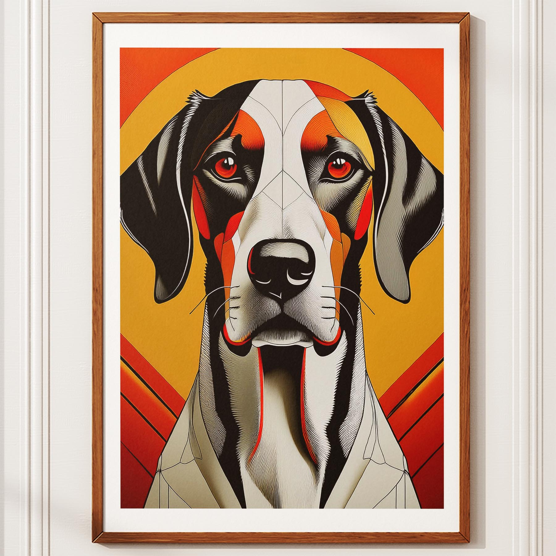 English Pointer Geometric Orange Series image 10