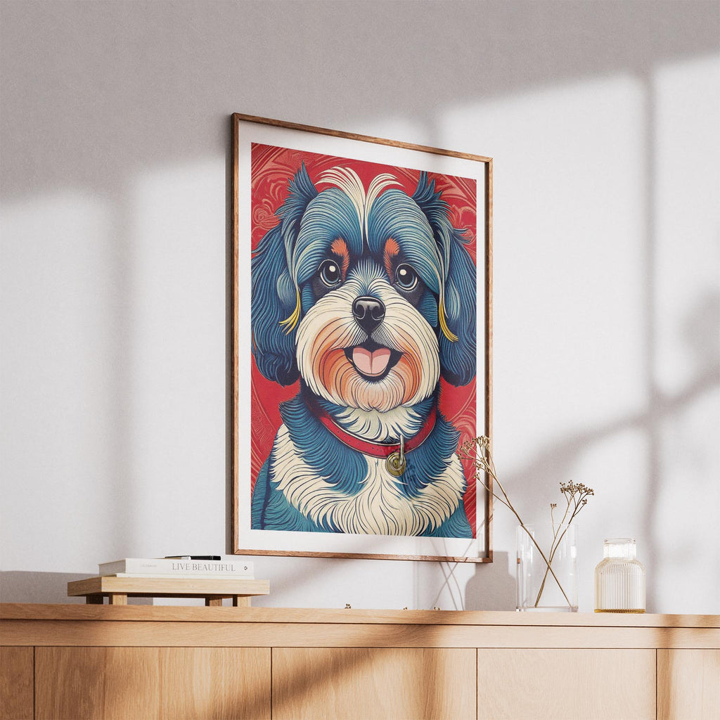 Shih Tzu Hokusai Japanese Inspired Dog Series image 5