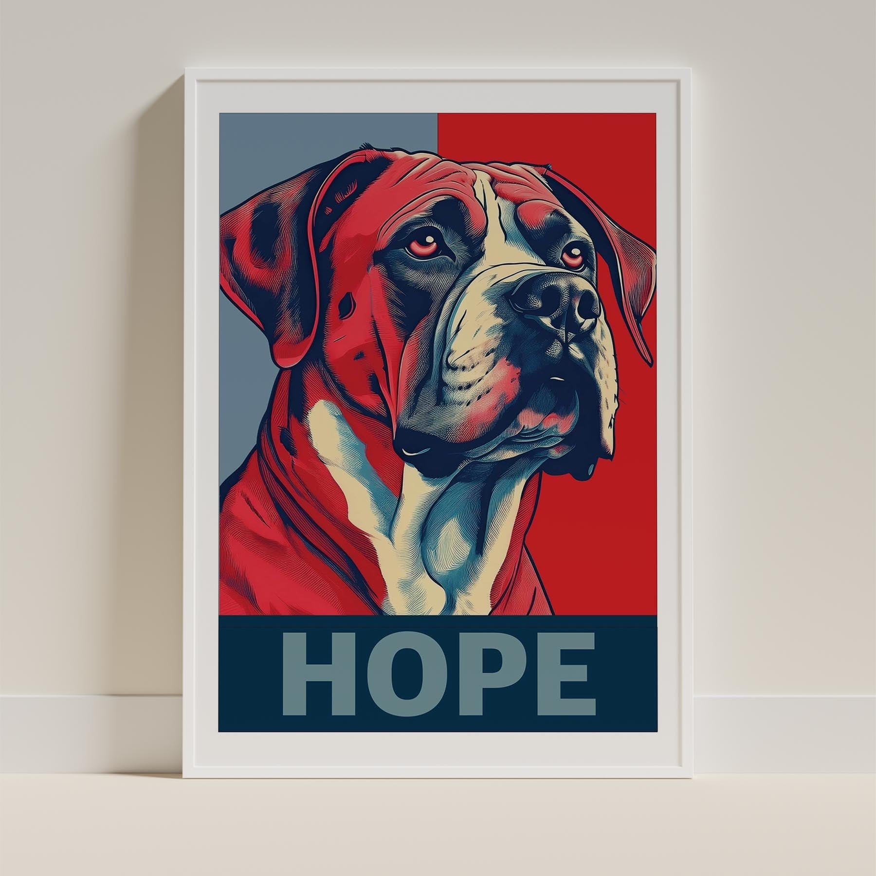 Dogue de Bordeaux HOPE Series Inspired by the Obama Poster image 9