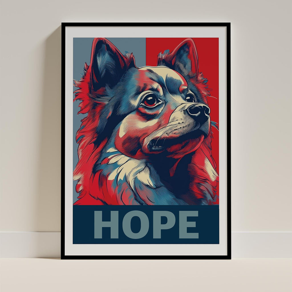 Pomeranian HOPE Series Inspired by the Obama Poster image 0