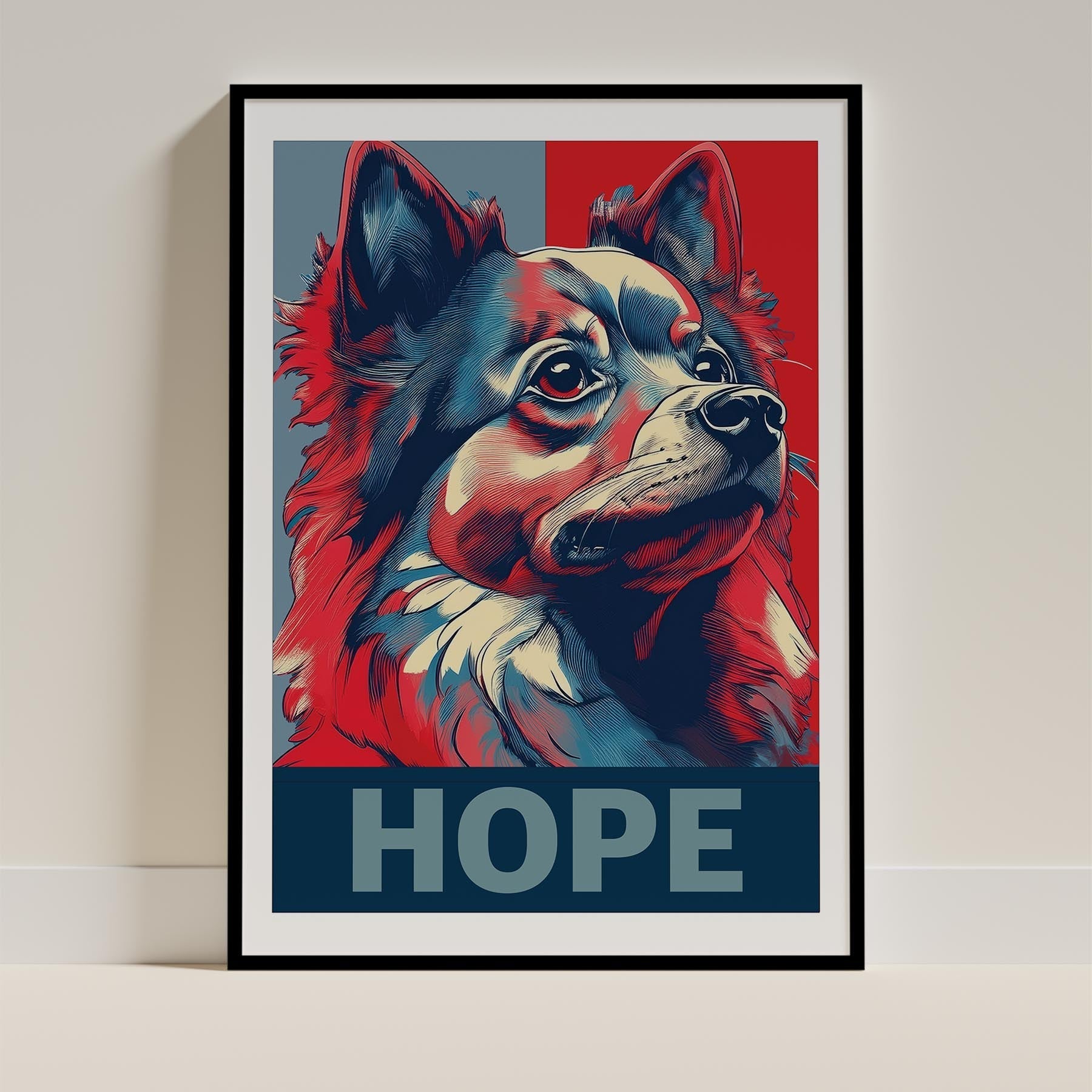 Pomeranian HOPE Series Inspired by the Obama Poster image 0