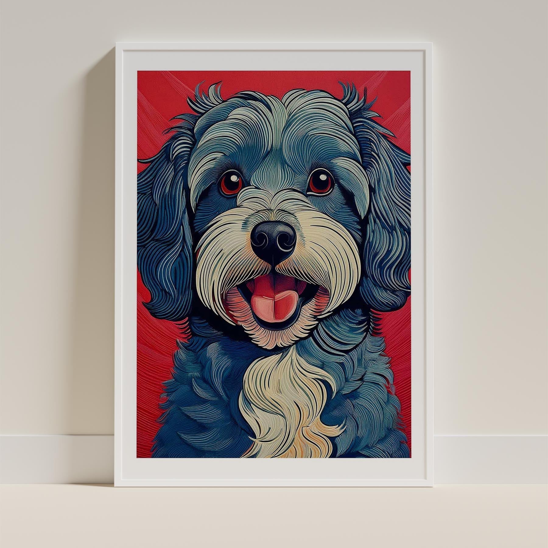 Havanese Hokusai Japanese Inspired Dog Series image 9