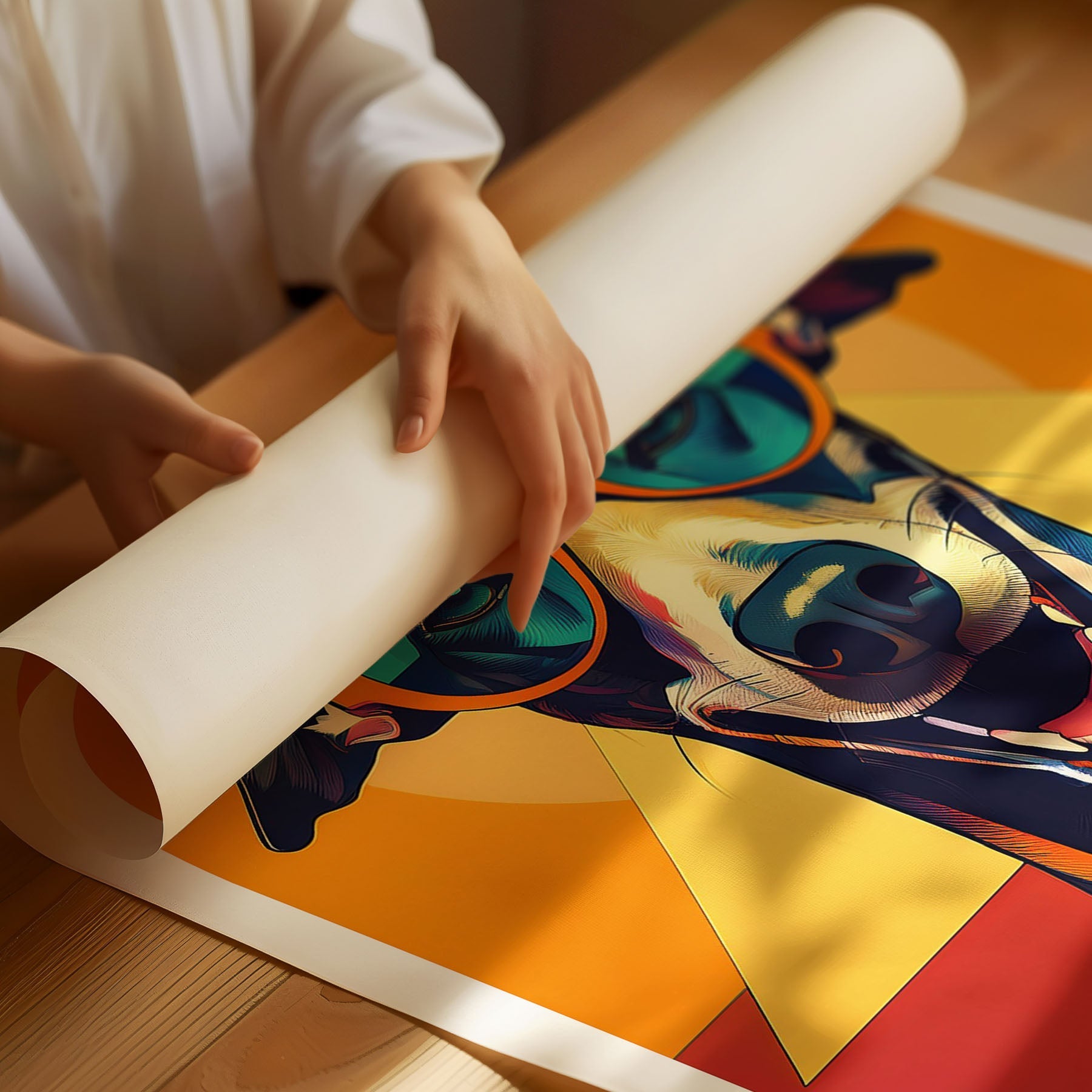 Greyhound In Colourful Sunnies 1 image 3