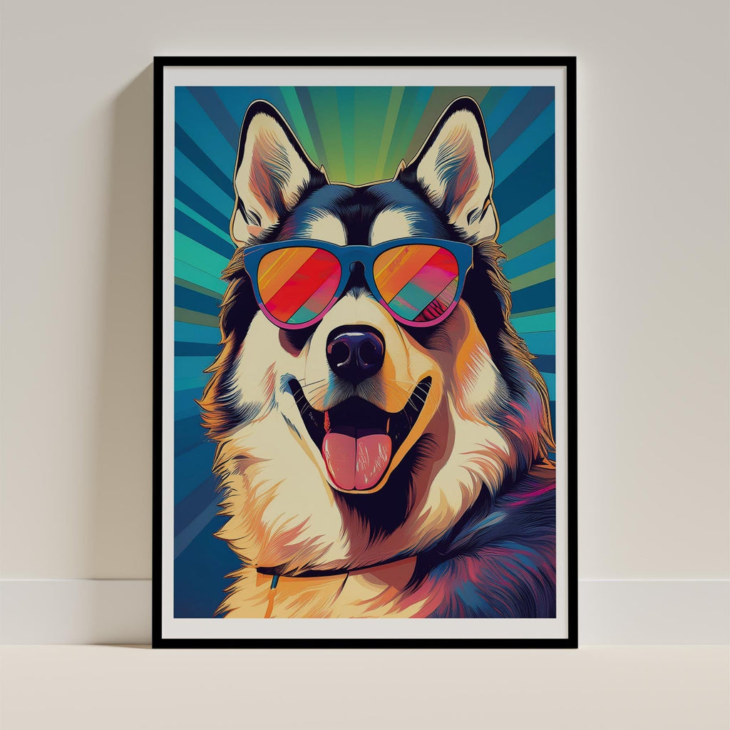 Alaskan Malamute In Colourful Sunnies 2 image 11