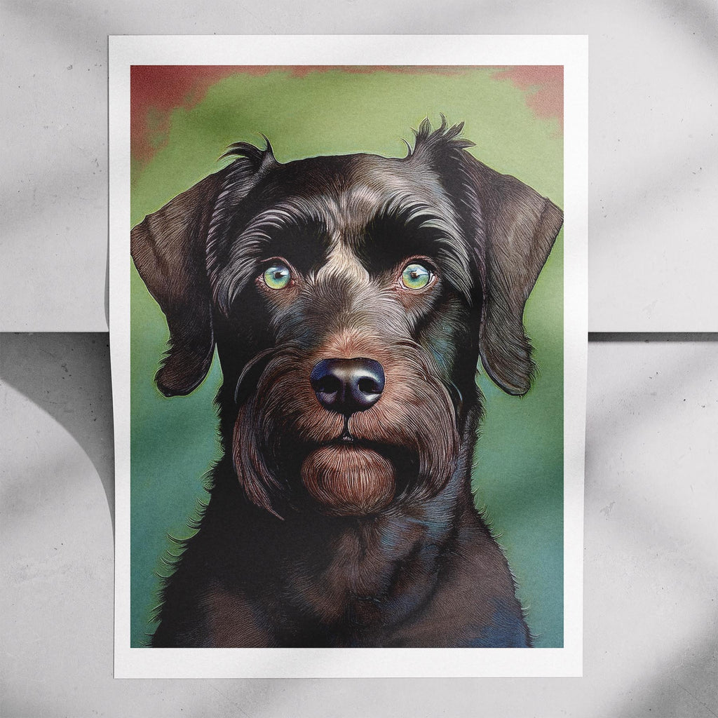 Black Russian Terrier Green Painted Series image 7