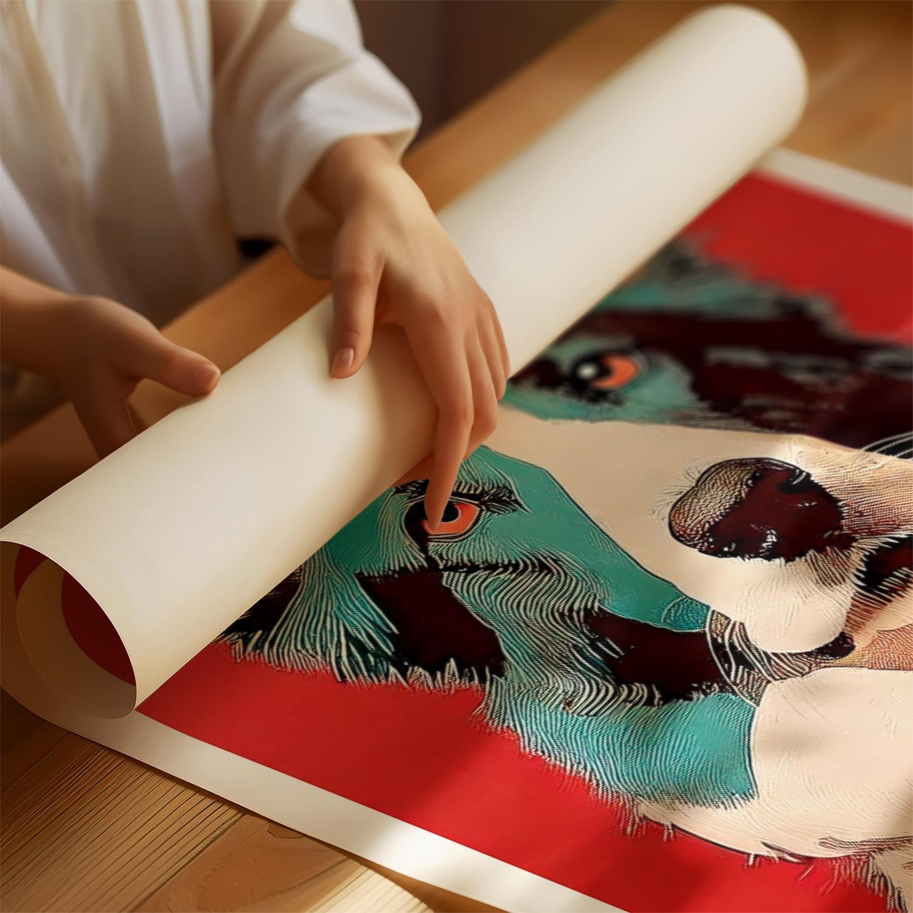 Border Collie Red Dog Series image 1