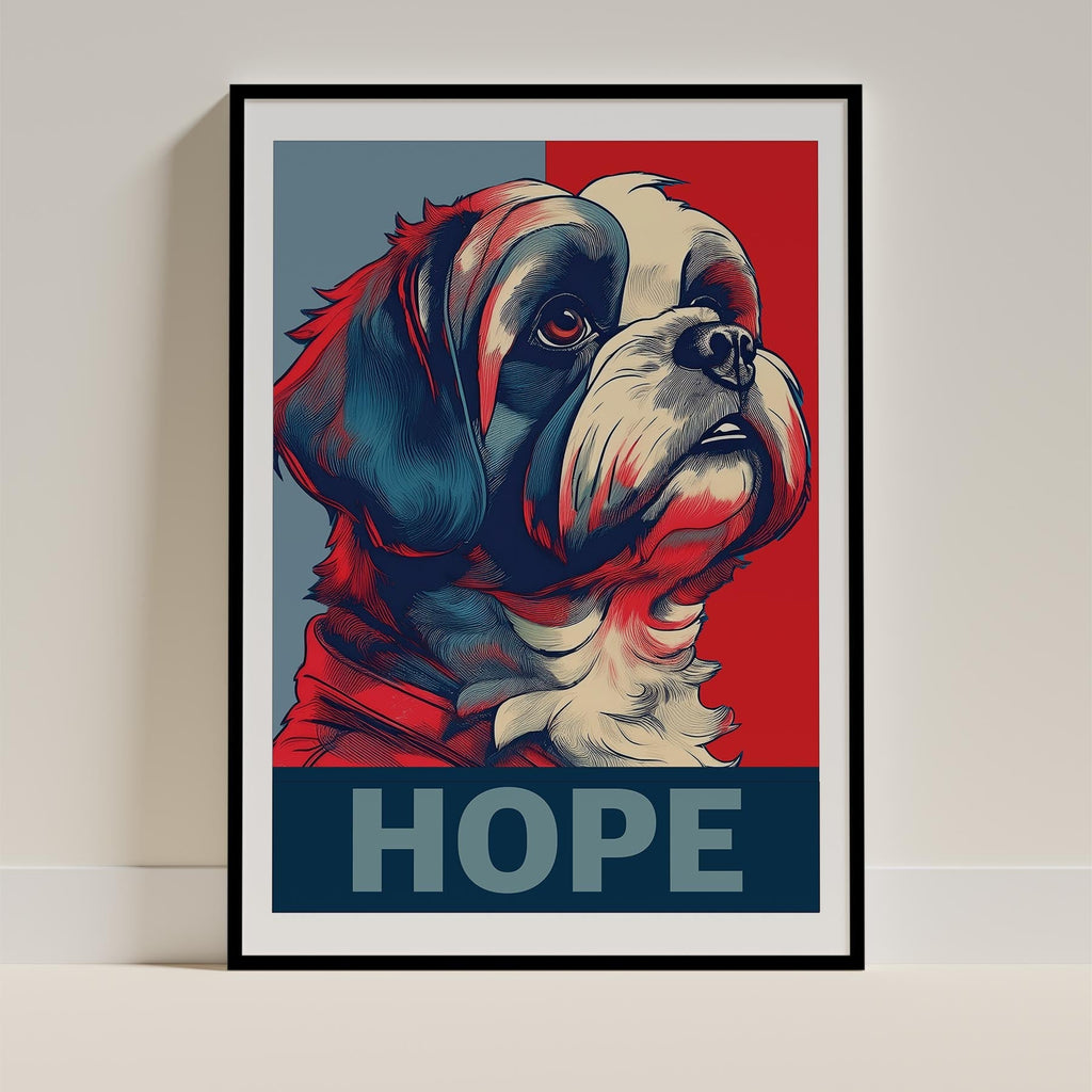 Shih Tzu HOPE Series Inspired by the Obama Poster image 0