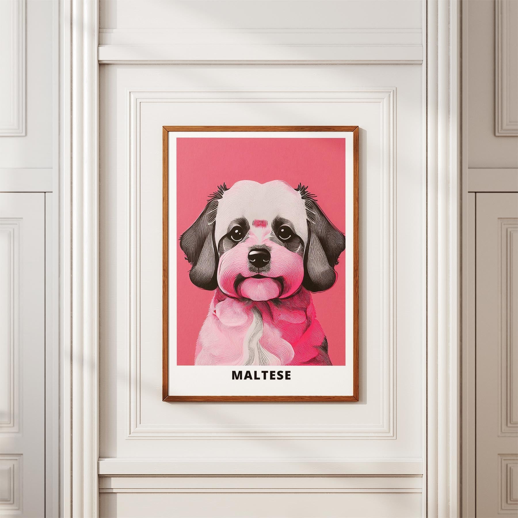 Maltese Pink and Black Dog Series 1 image 3