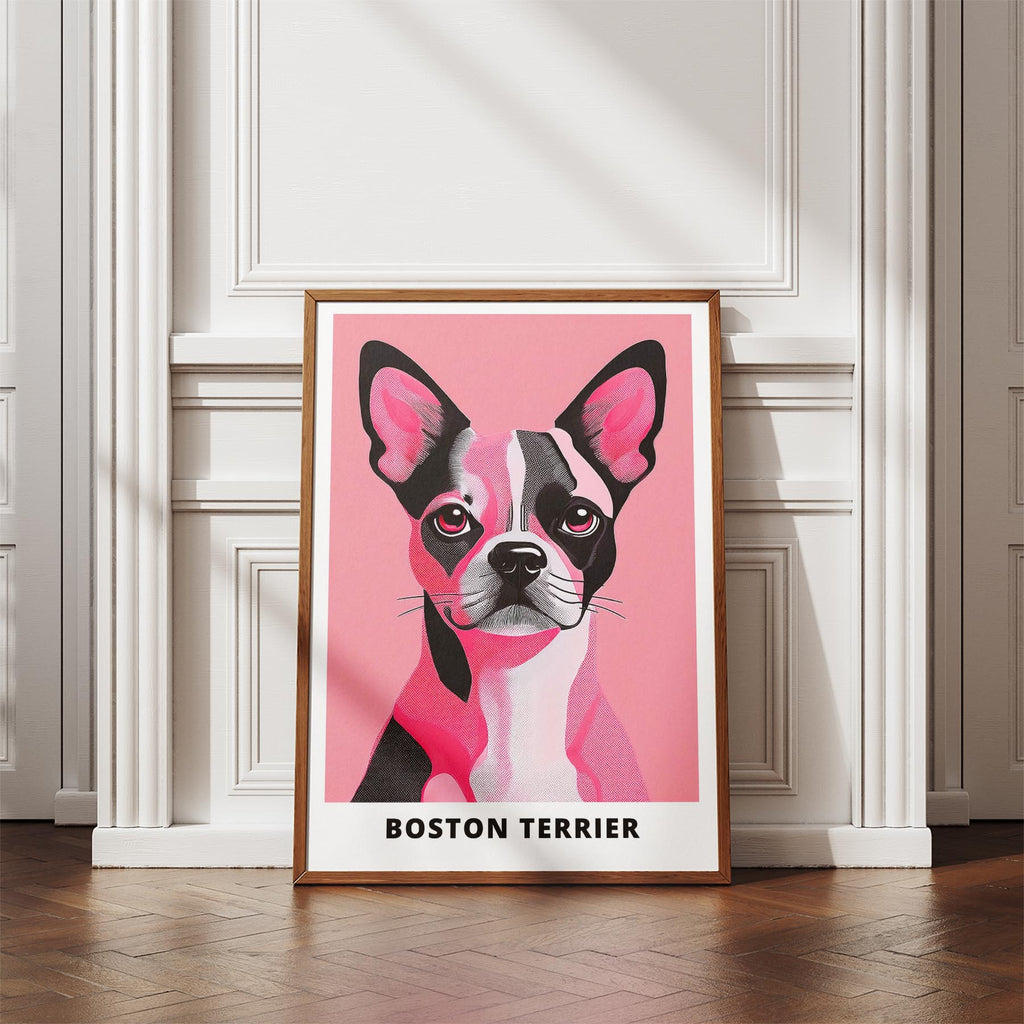 Boston Terrier Pink and Black Dog Series 2 image 4