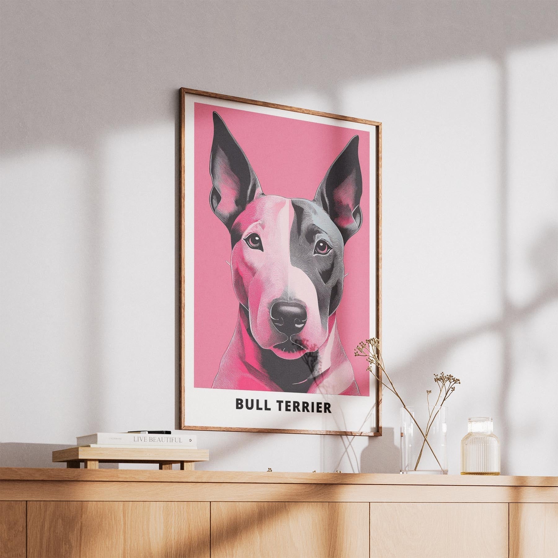 Bull Terrier Pink and Black Dog Series 2 image 5