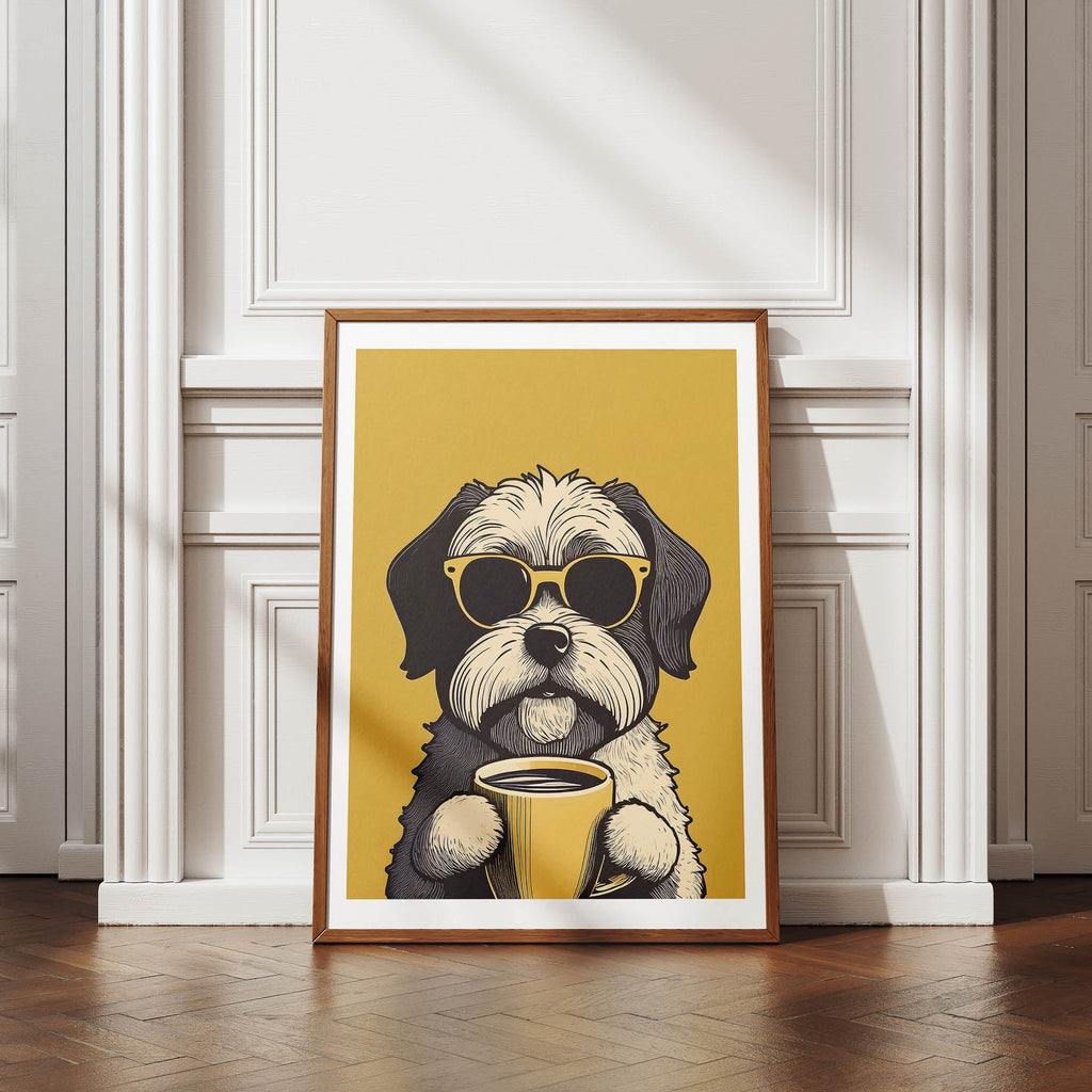 Shihpoo Chillin Coffee Dog image 4