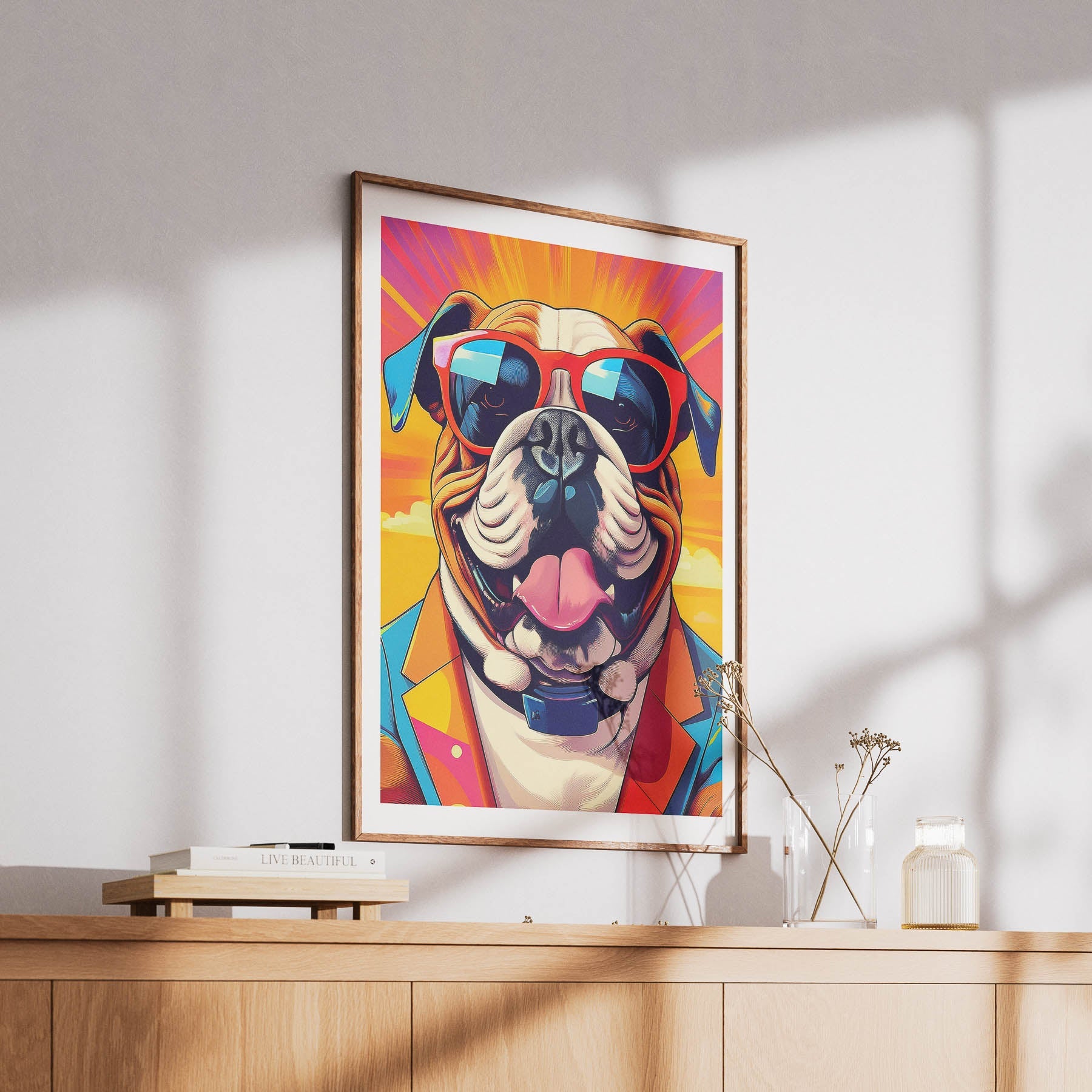 Bull Dog In Colourful Sunnies 3 image 6