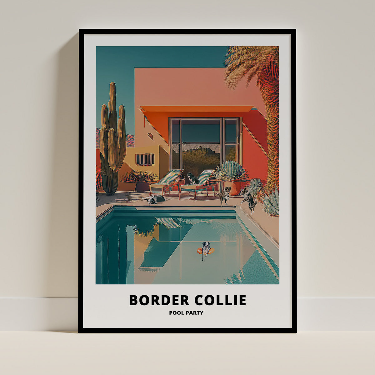 Border Collie Pool Party image 0