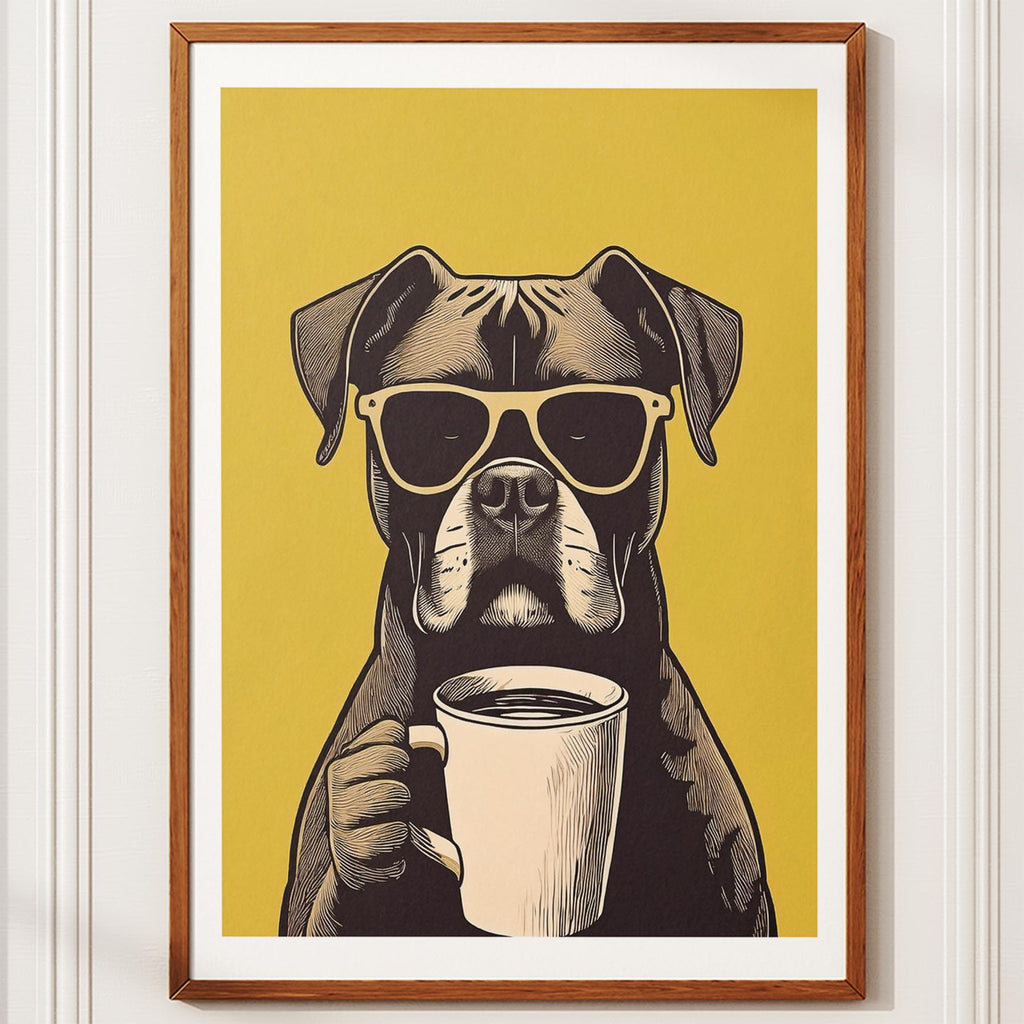 Boxer Chillin Coffee Dog image 10