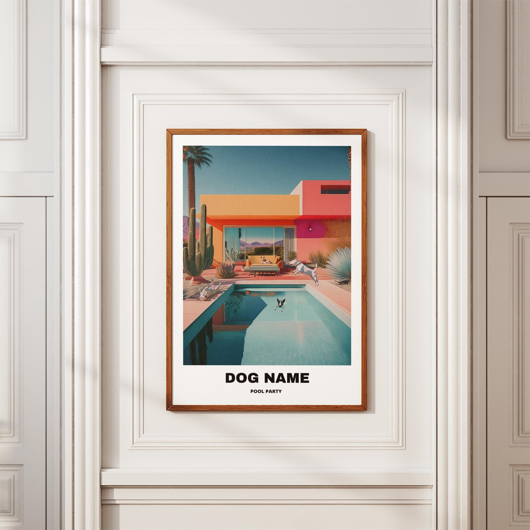 Bull Terrier Custom Pool Party WITH TEXT image 3