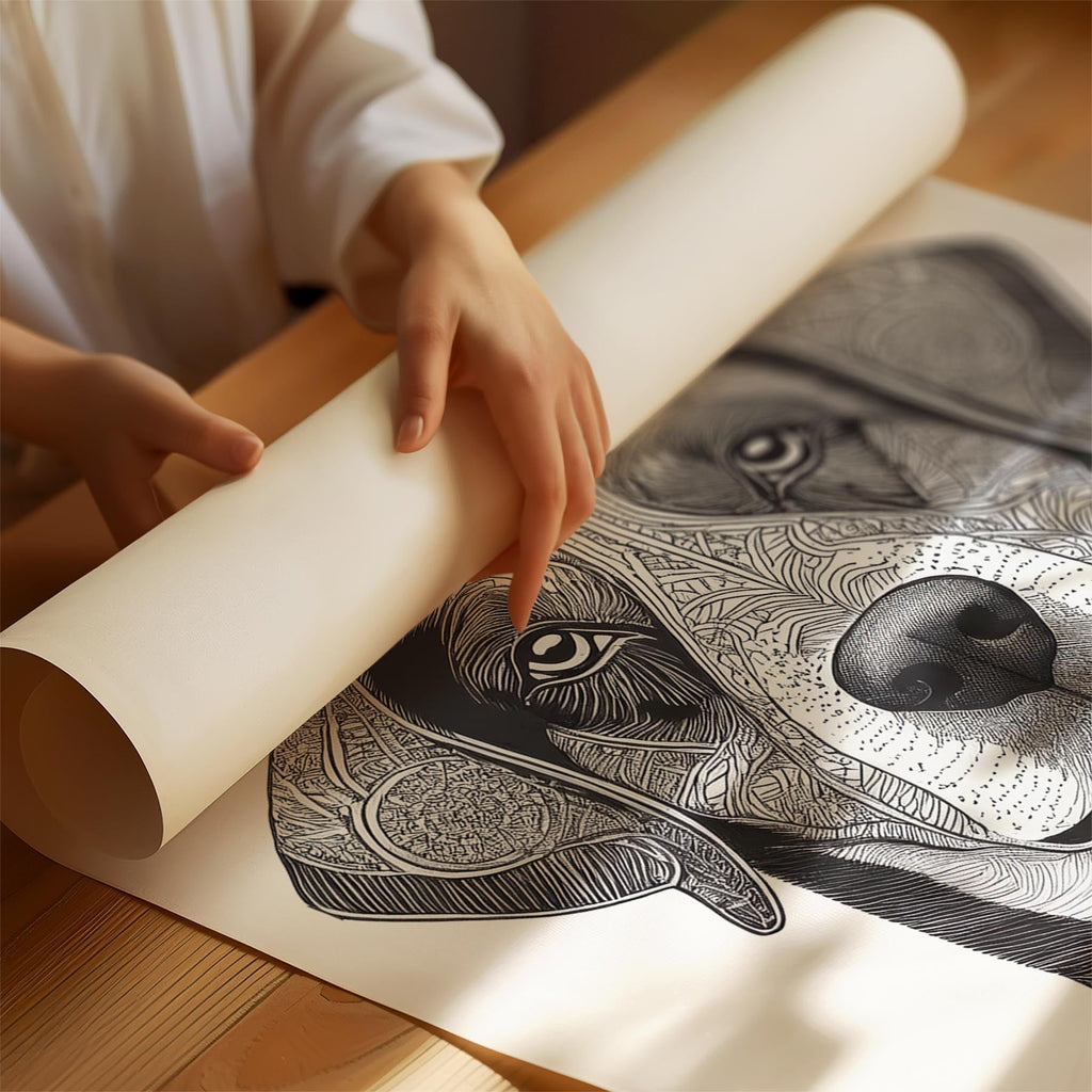 Bernese Mountain Dog Mandala Black and White Dog Series image 1