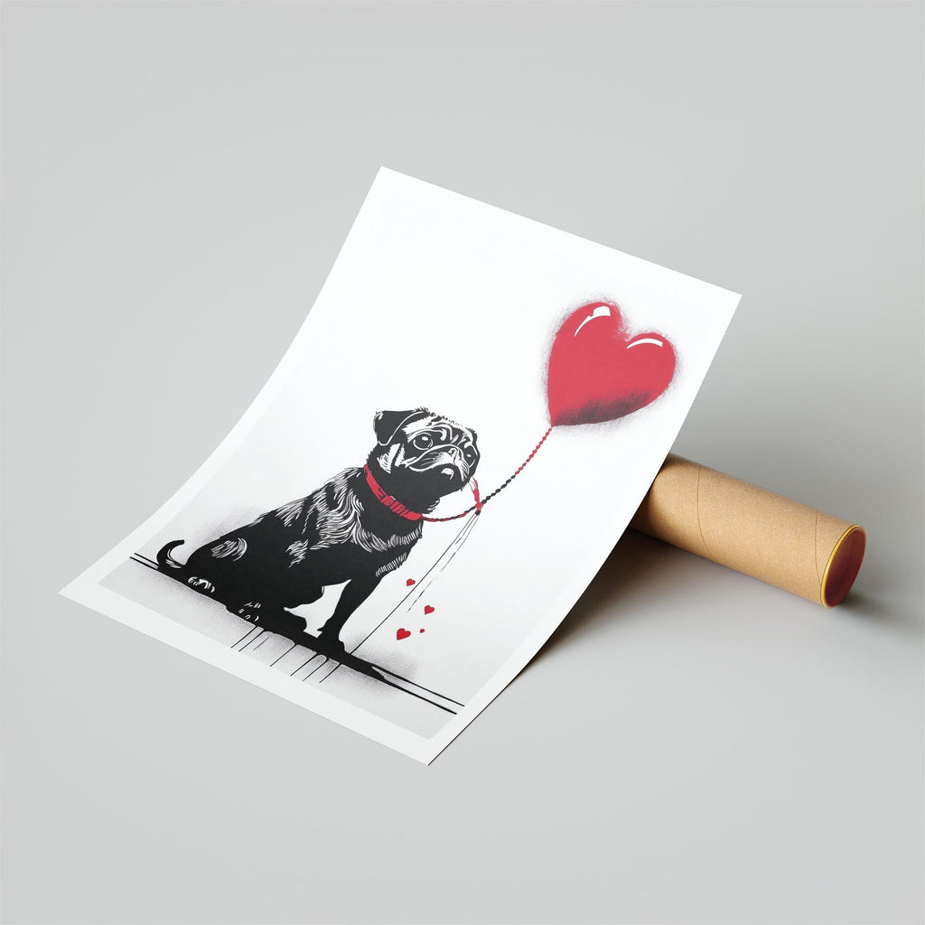 Pug DOGSY Series inspired by the Art of Banksy image 6