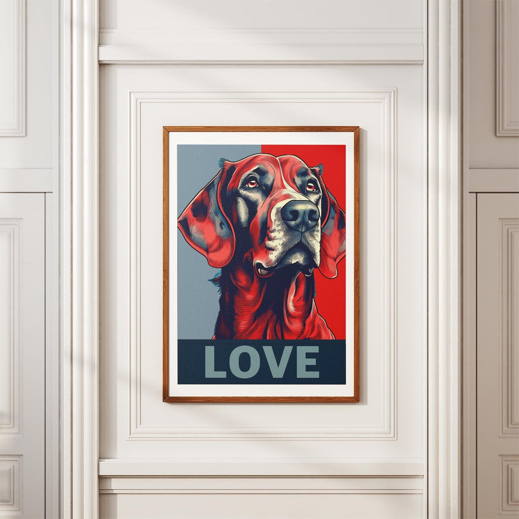 Gordon Setter LOVE Series Inspired by the Obama Poster image 3