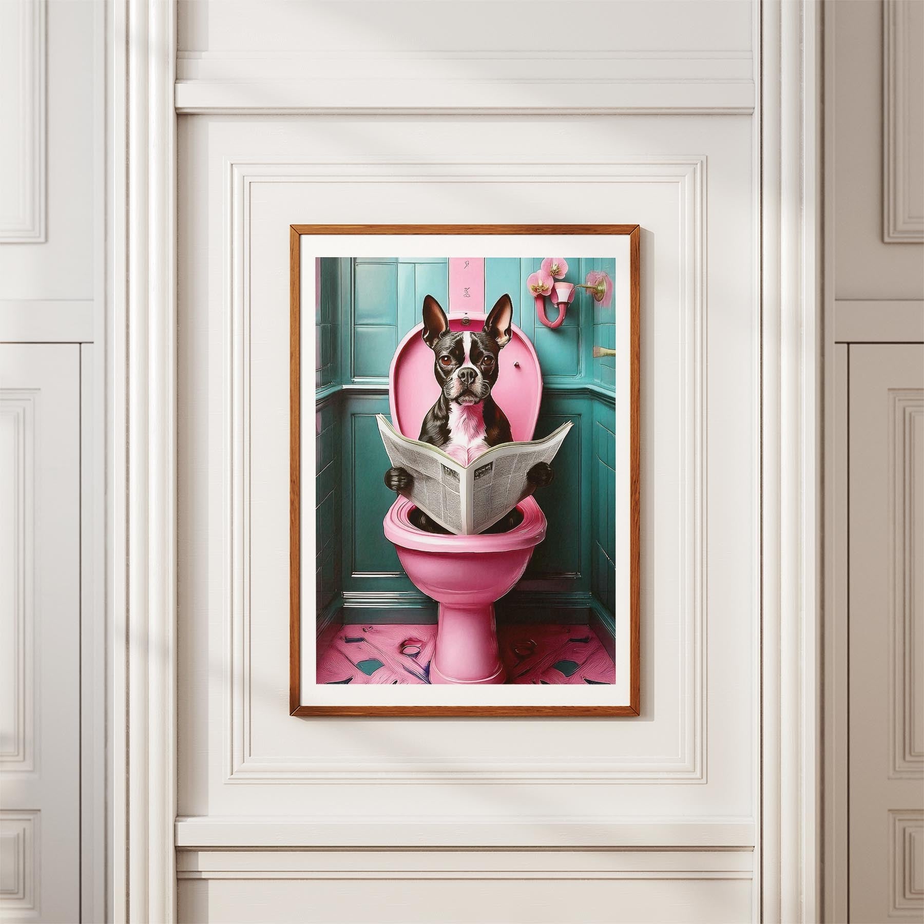 Boston Terrier Toilet Humour Dog Series 5 image 3