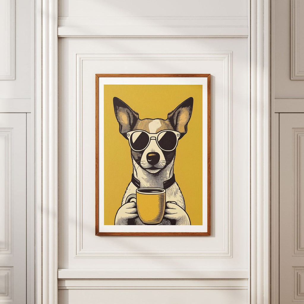 Jack Russell Chillin Coffee Dog image 2